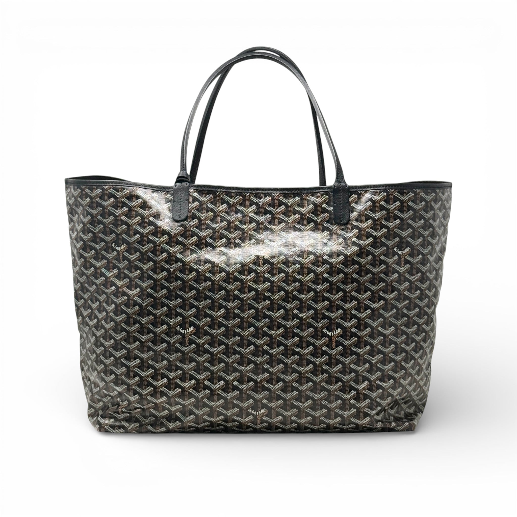 Goyard Black Goyardine St. Louis Tote GM
