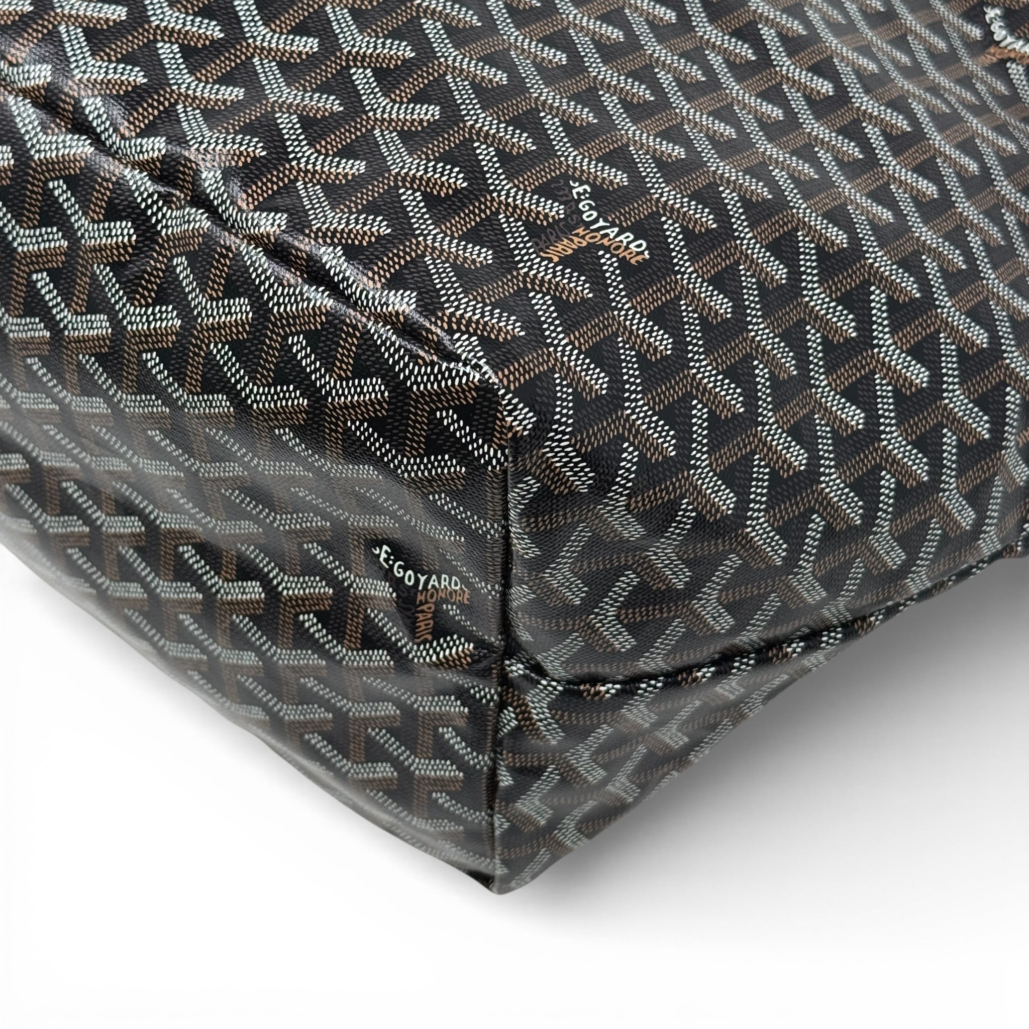 Goyard Black Goyardine St. Louis Tote GM