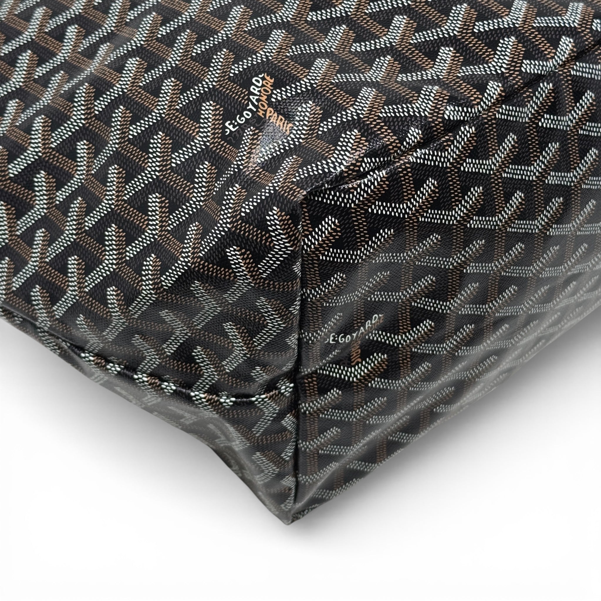 Goyard Black Goyardine St. Louis Tote GM