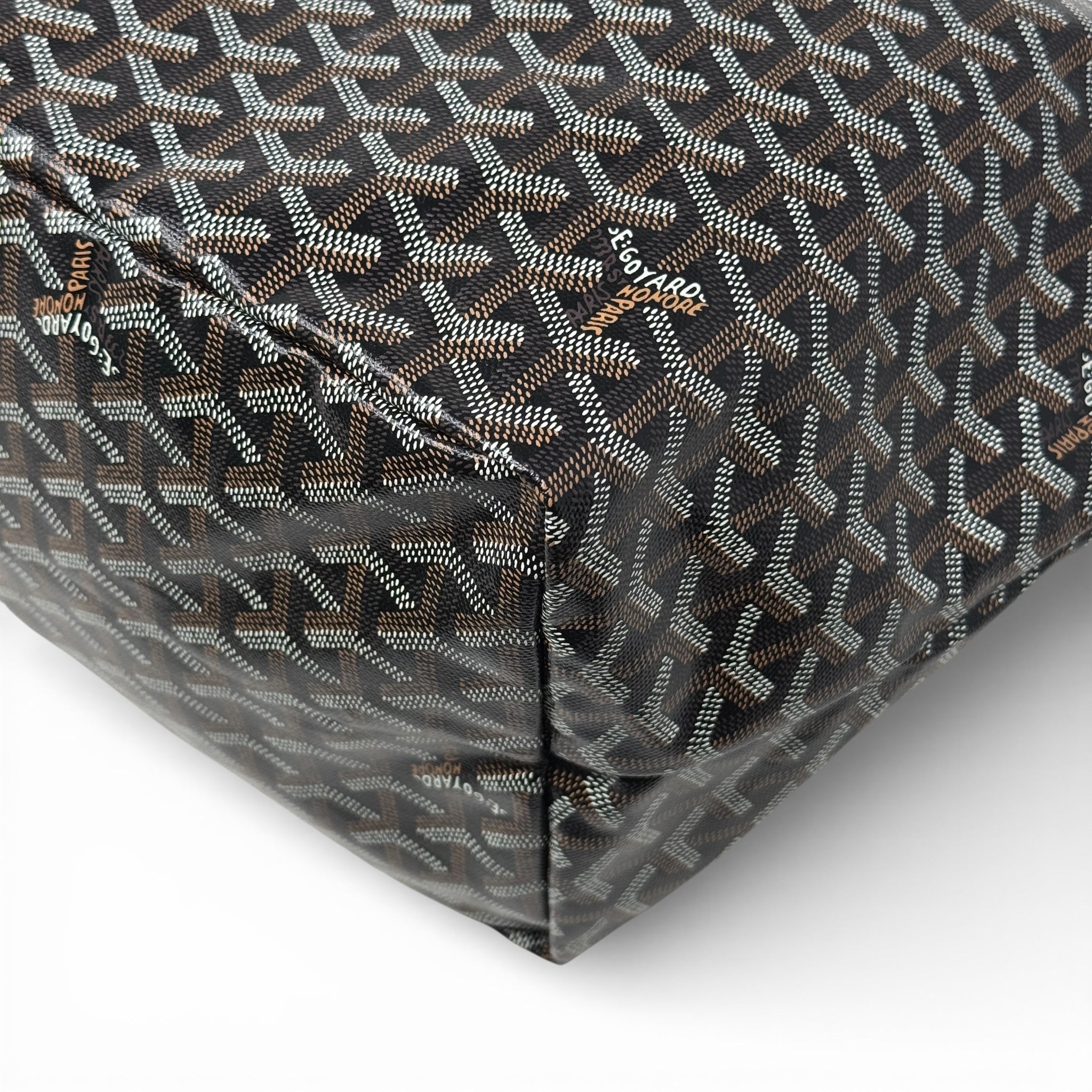 Goyard Black Goyardine St. Louis Tote GM