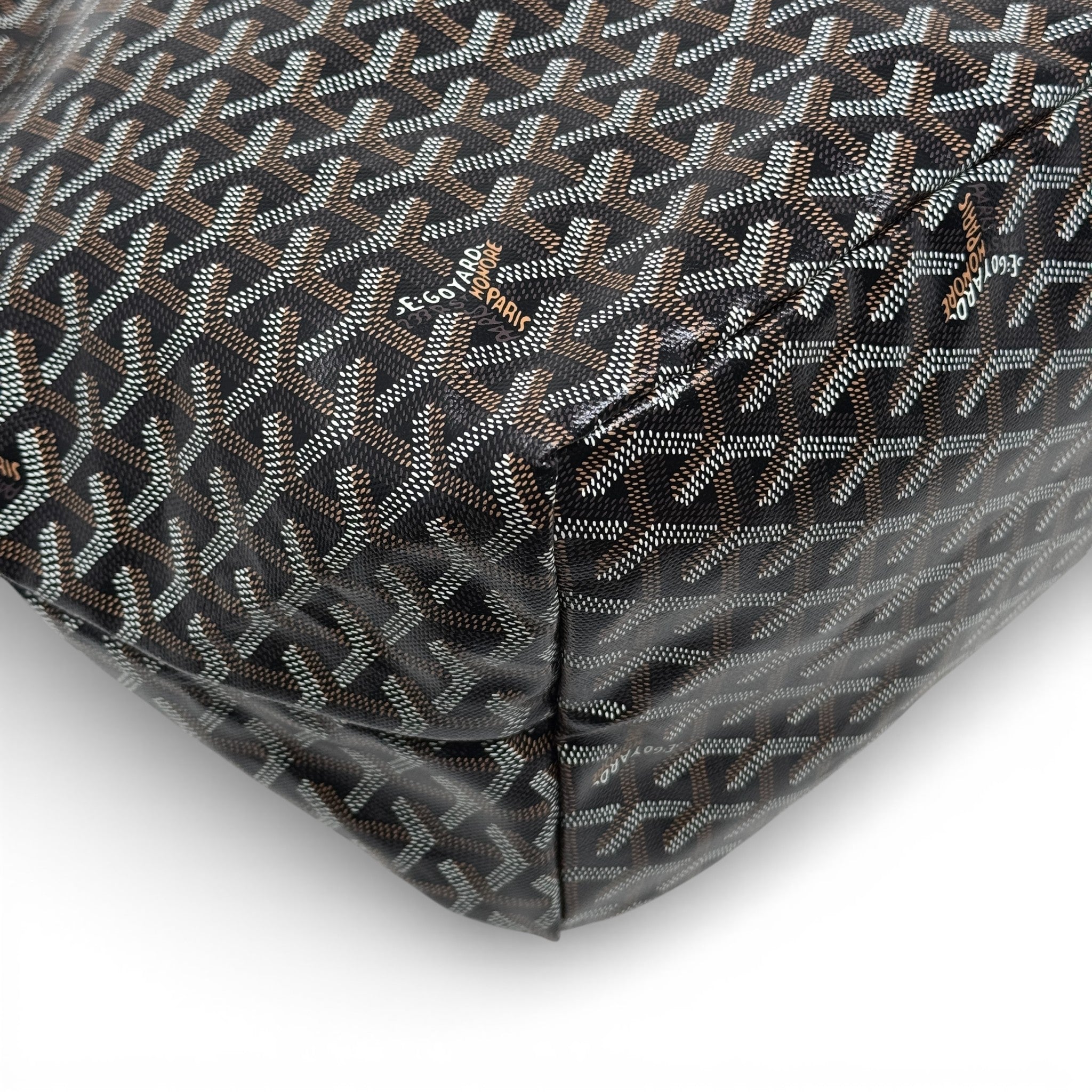 Goyard Black Goyardine St. Louis Tote GM