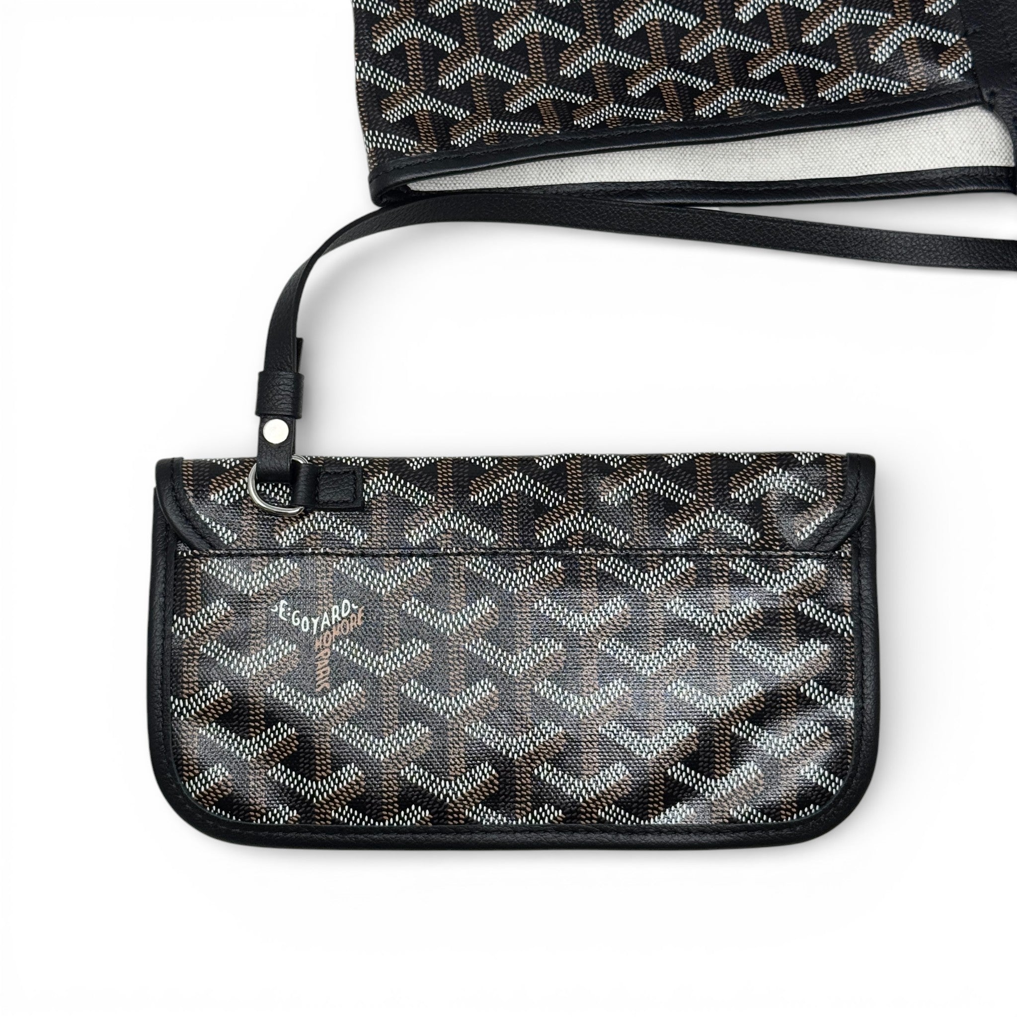 Goyard Black Goyardine St. Louis Tote GM