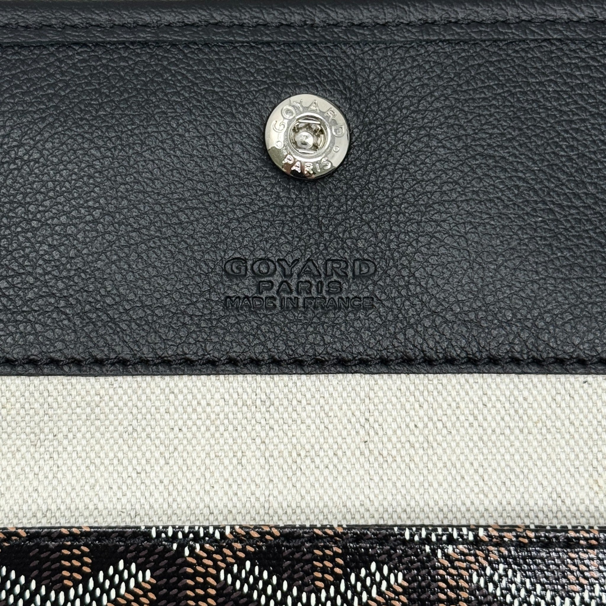 Goyard Black Goyardine St. Louis Tote GM