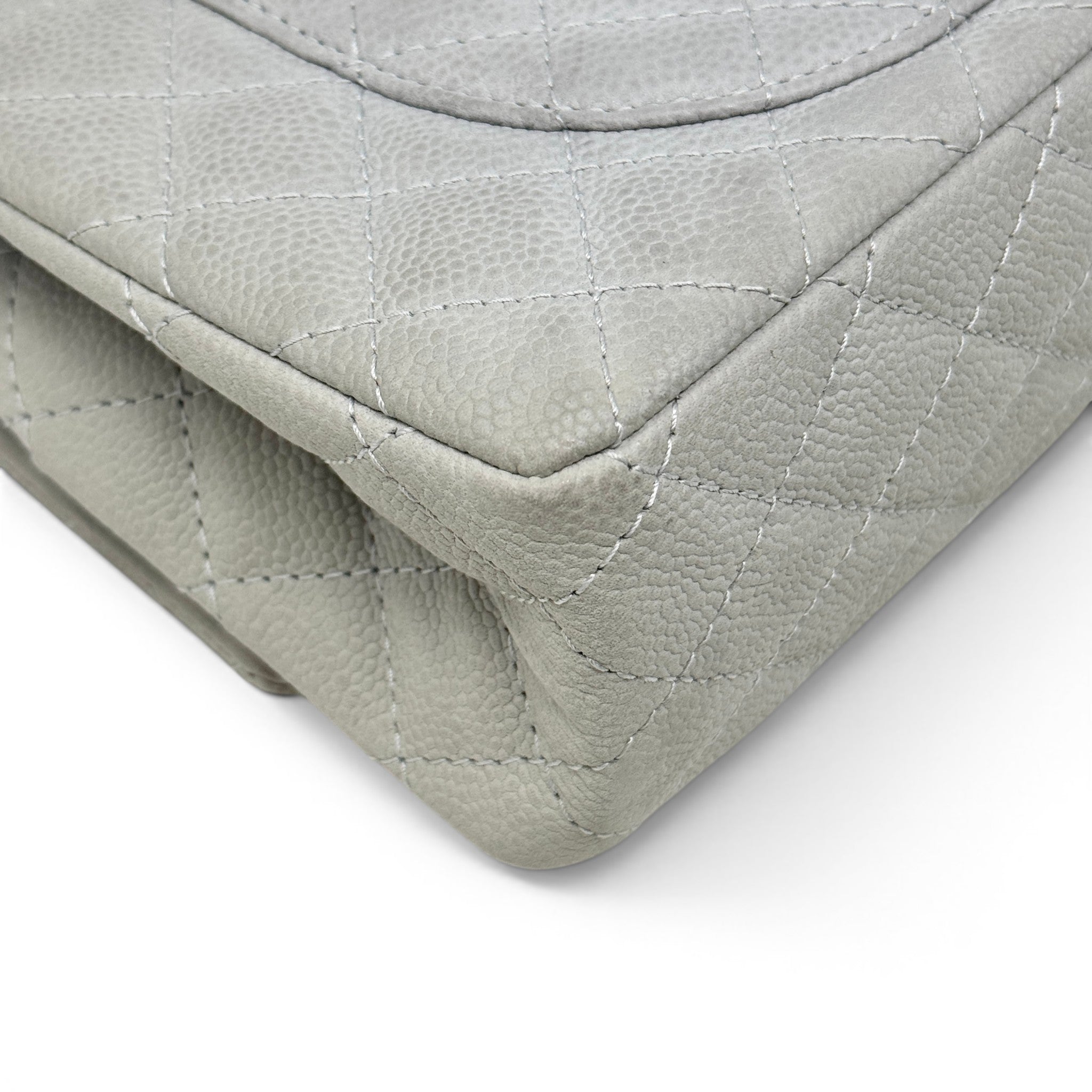 Chanel Grey Caviar 2.55 Reissue 225