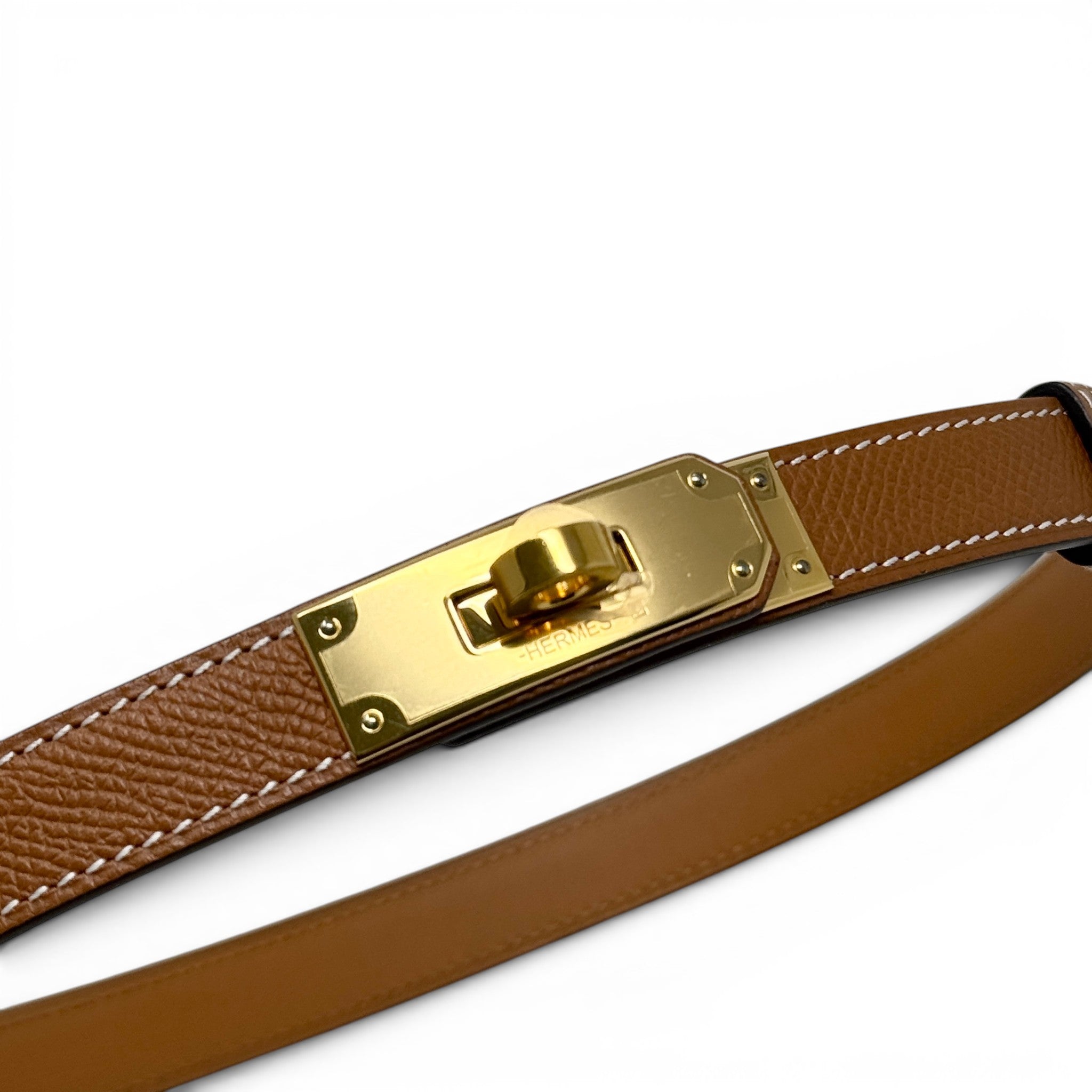 Hermes Gold Epsom Kelly 18 Belt