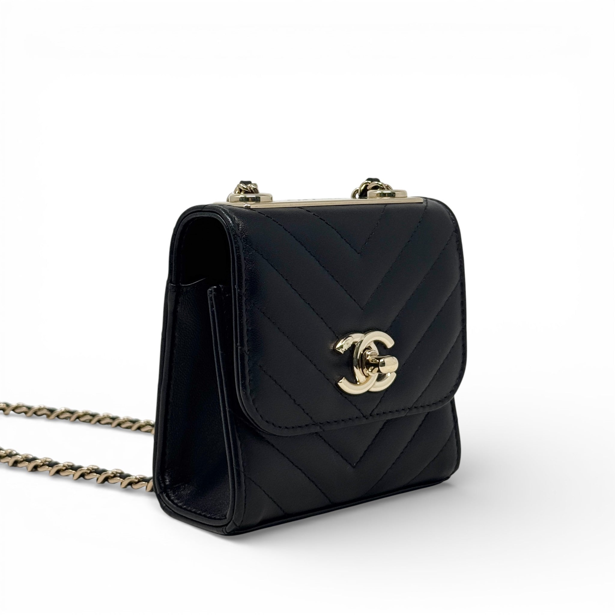 Chanel Black Micro Trendy CC Flap