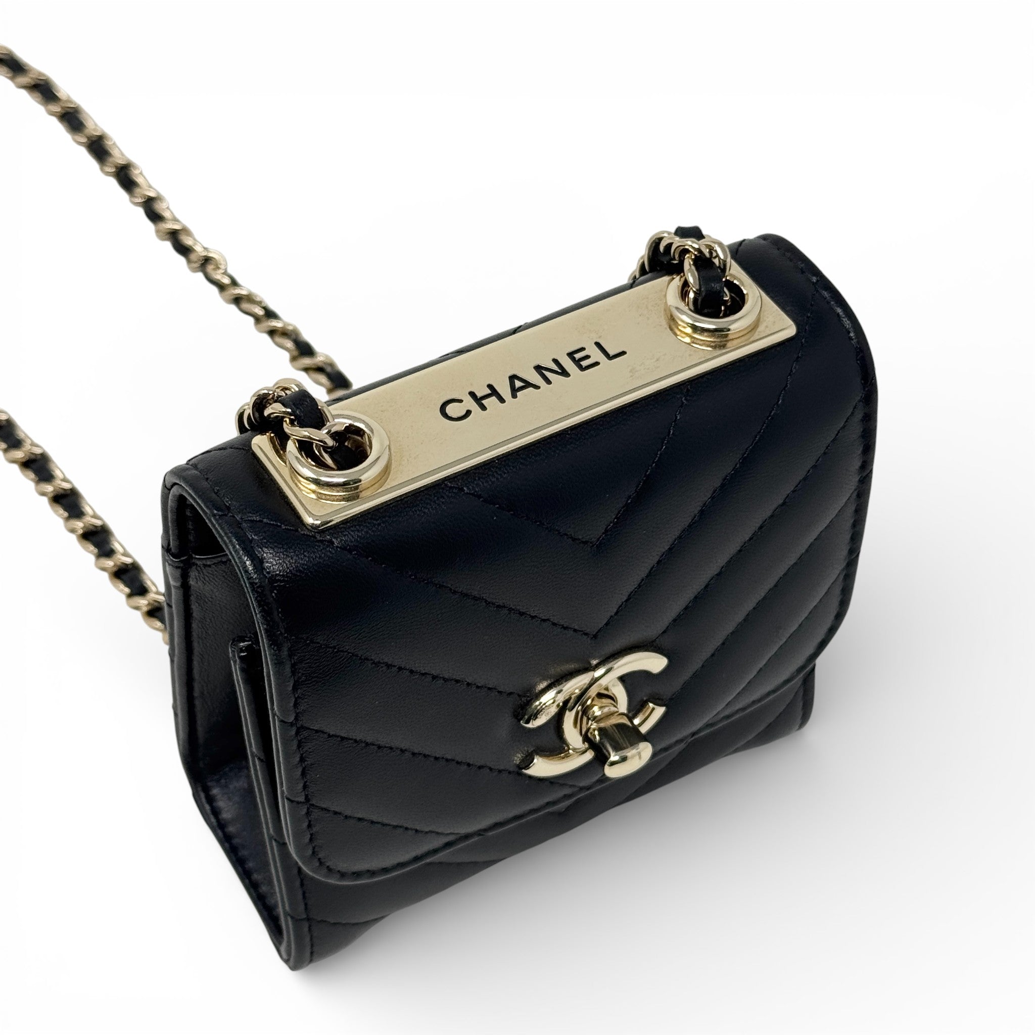Chanel Black Micro Trendy CC Flap