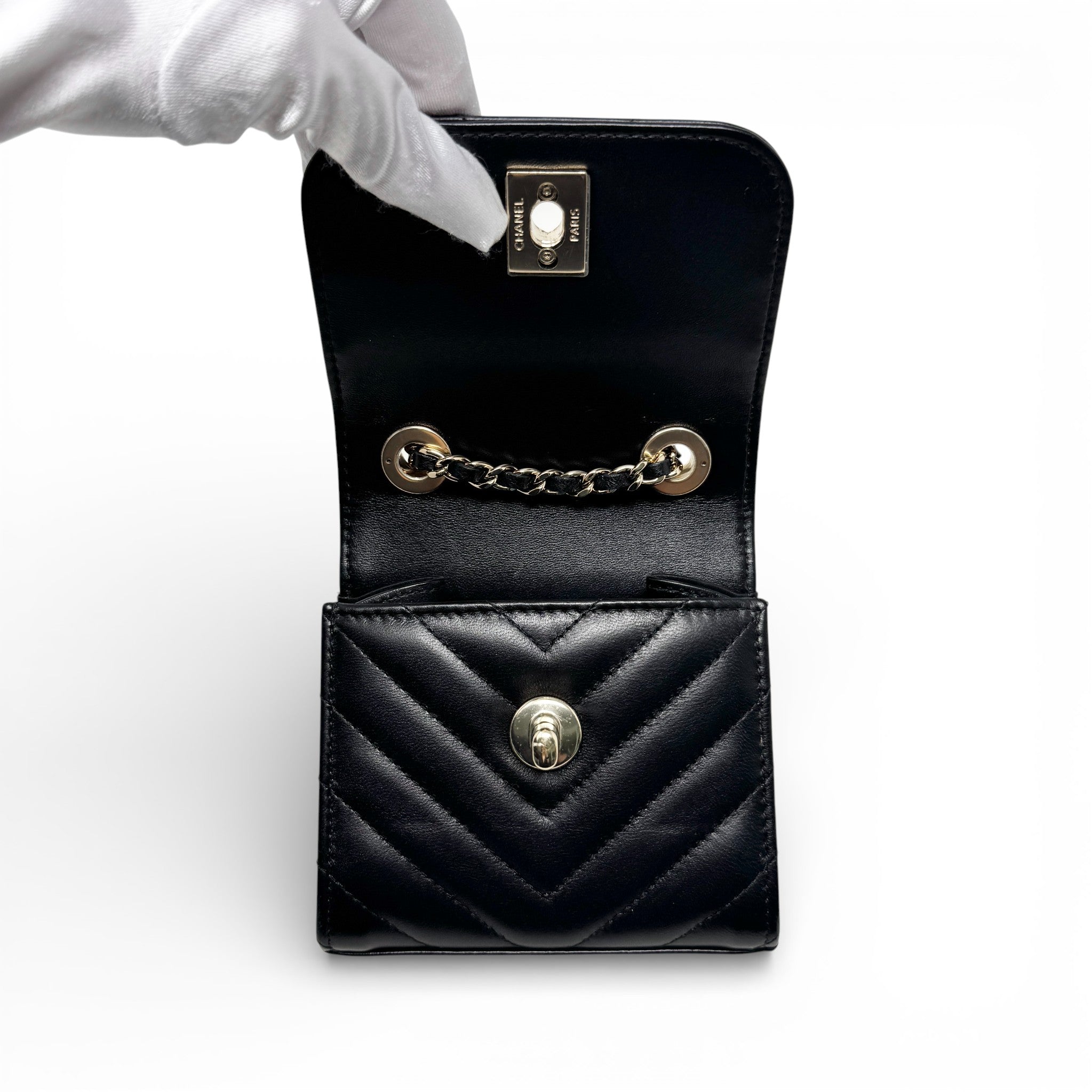 Chanel Black Micro Trendy CC Flap
