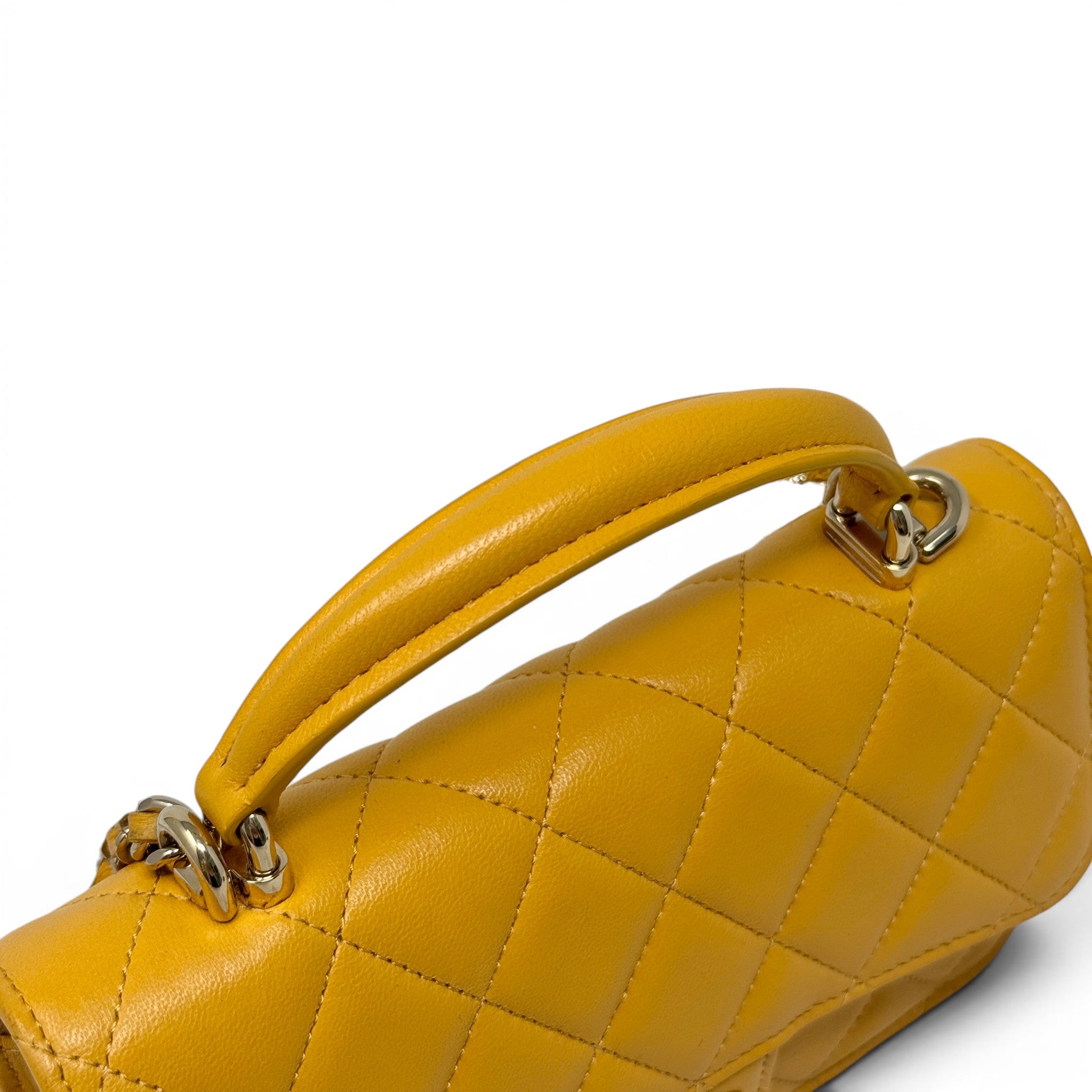 Chanel Yellow Top Handle Phone Holder