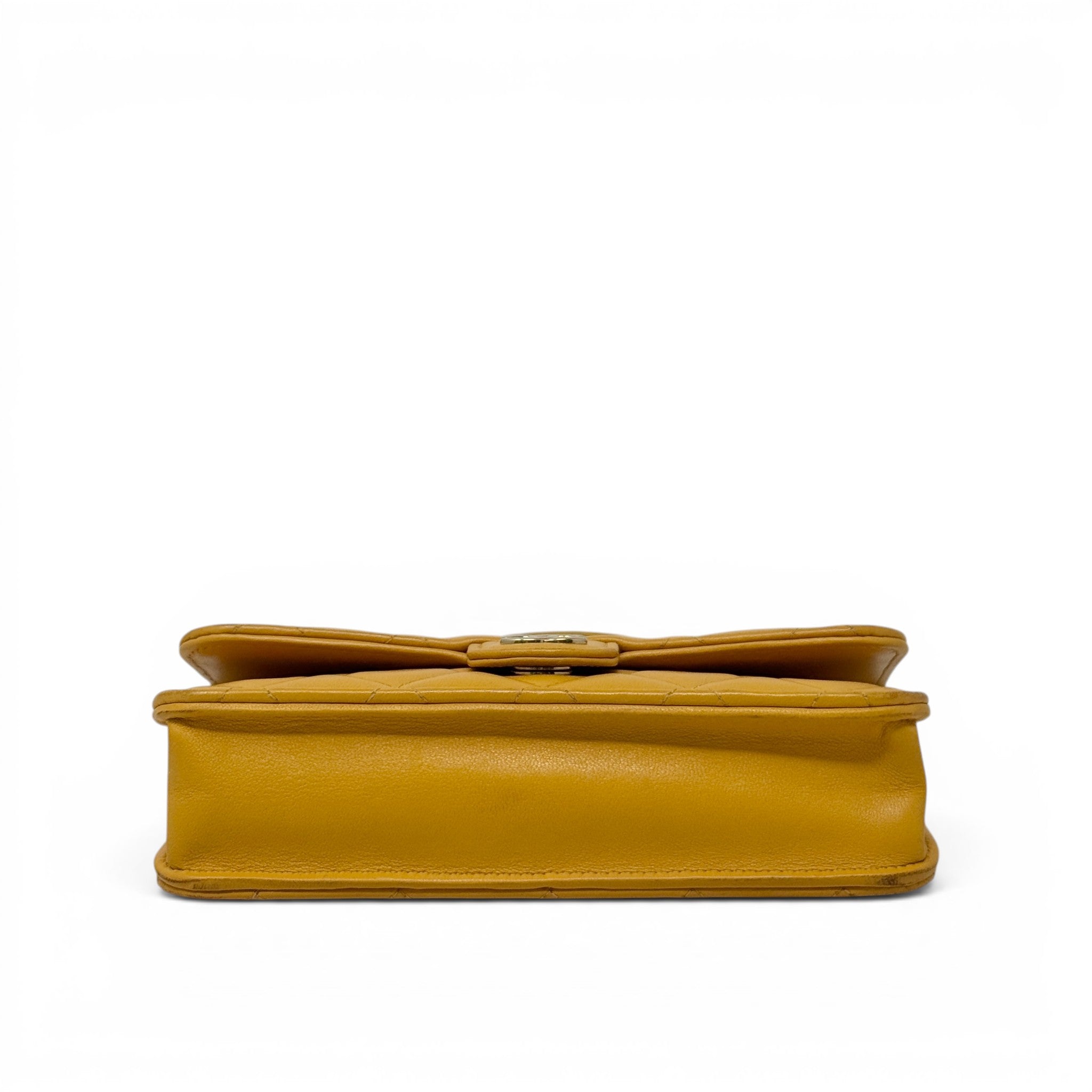 Chanel Yellow Top Handle Phone Holder