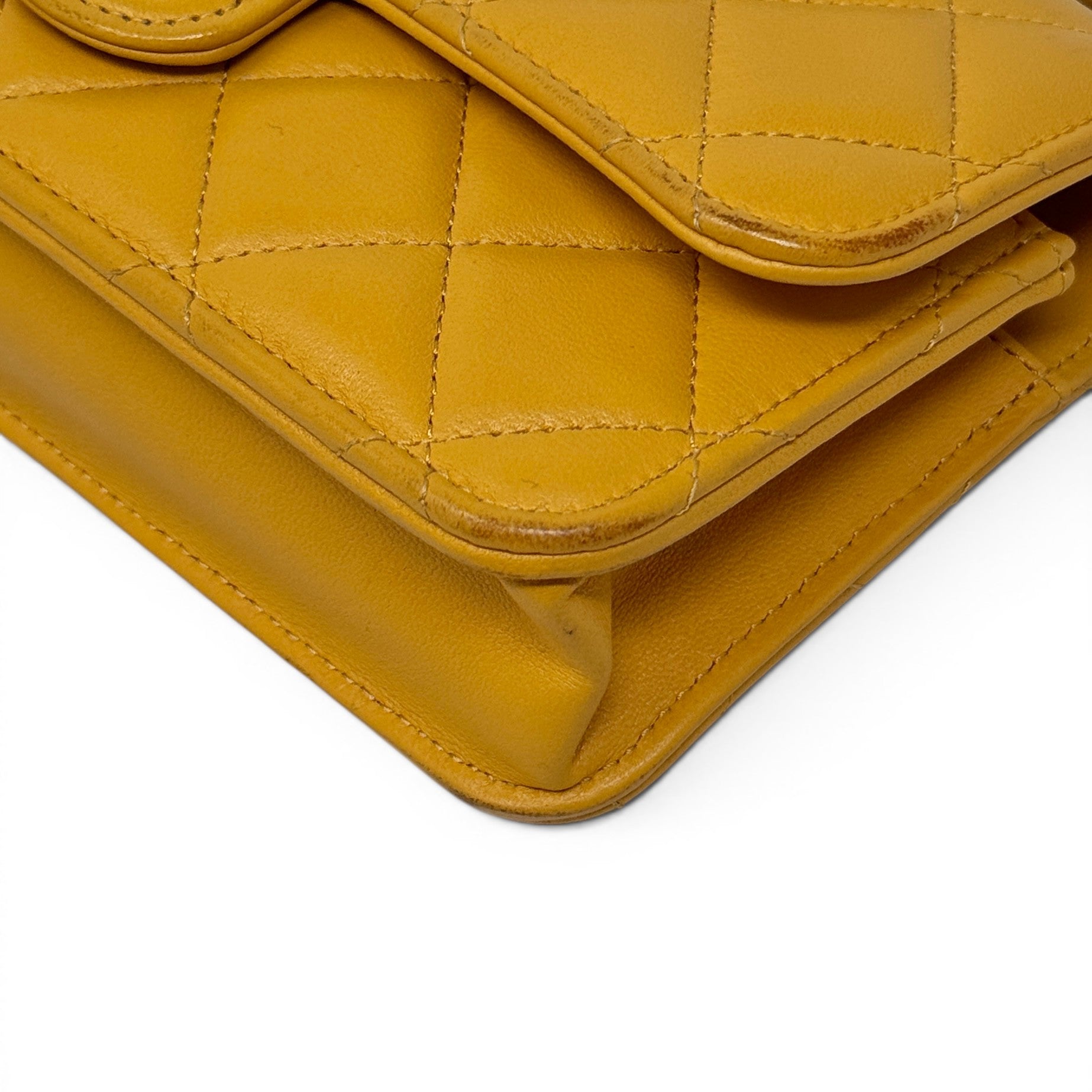 Chanel Yellow Top Handle Phone Holder