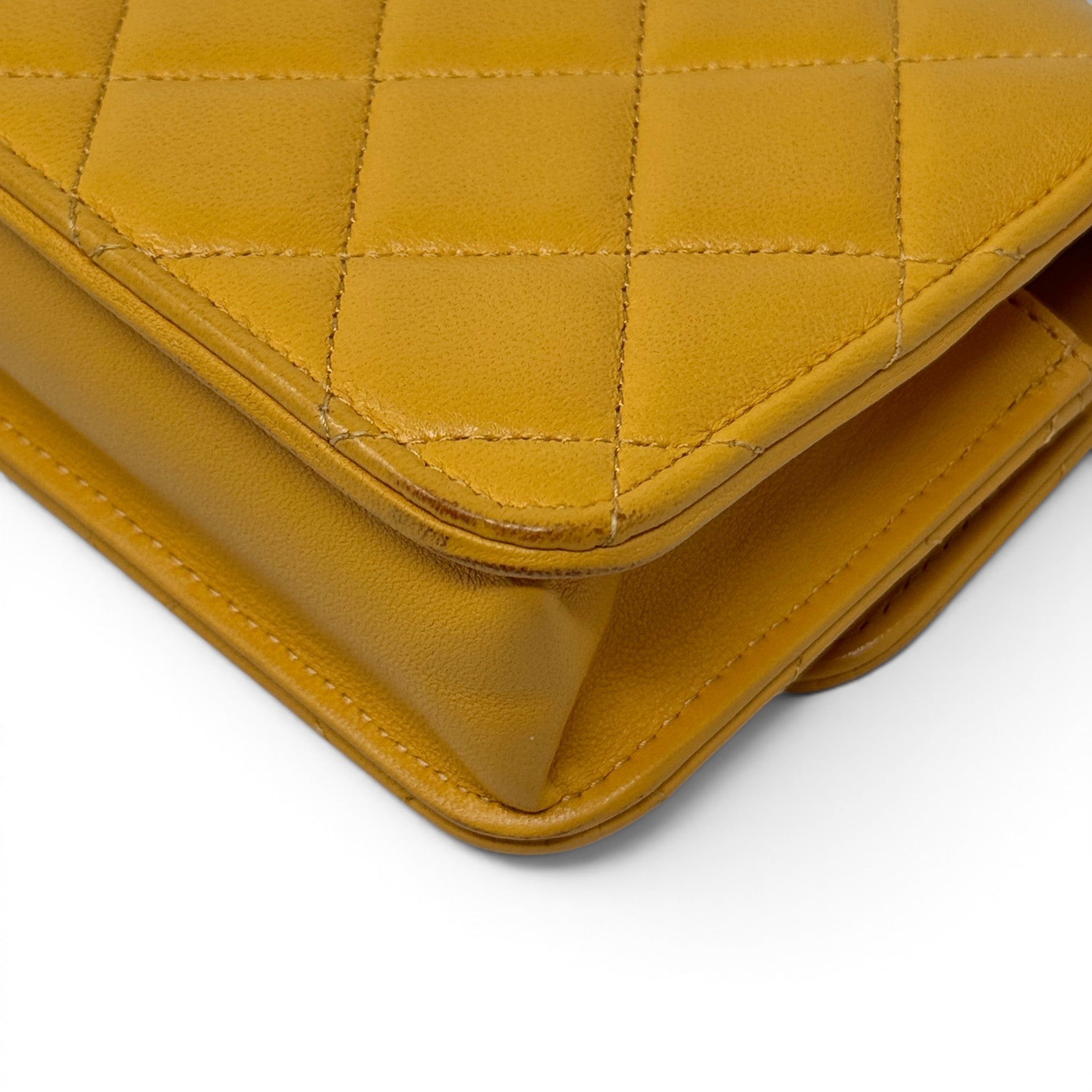 Chanel Yellow Top Handle Phone Holder