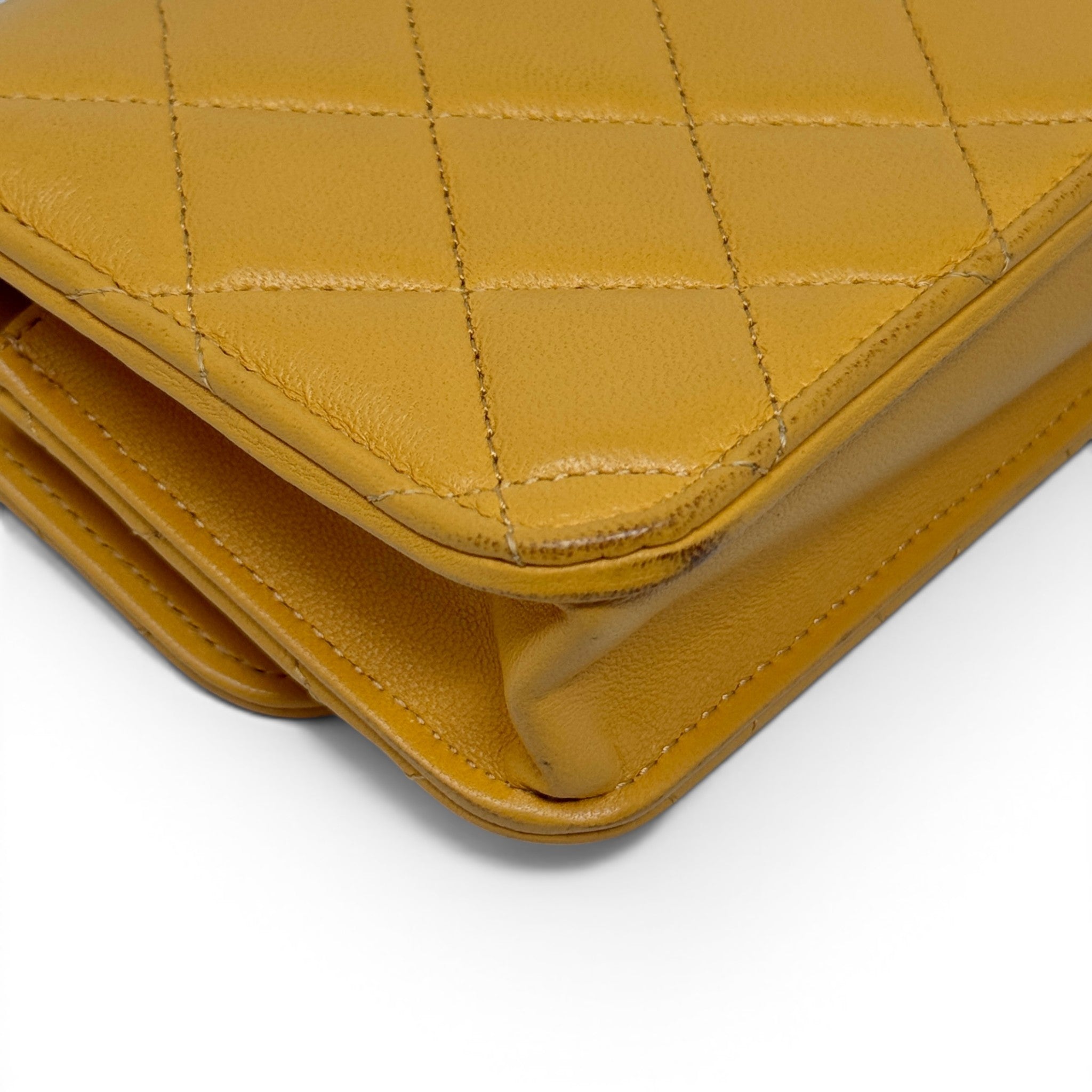 Chanel Yellow Top Handle Phone Holder