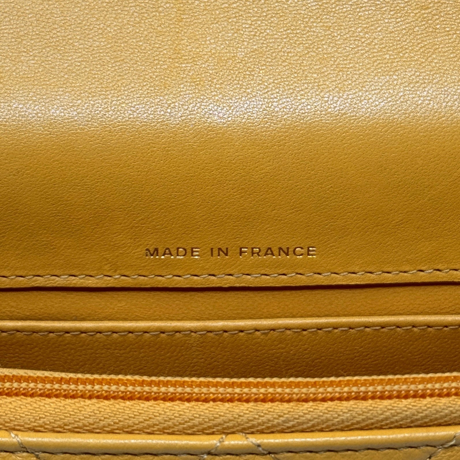 Chanel Yellow Top Handle Phone Holder