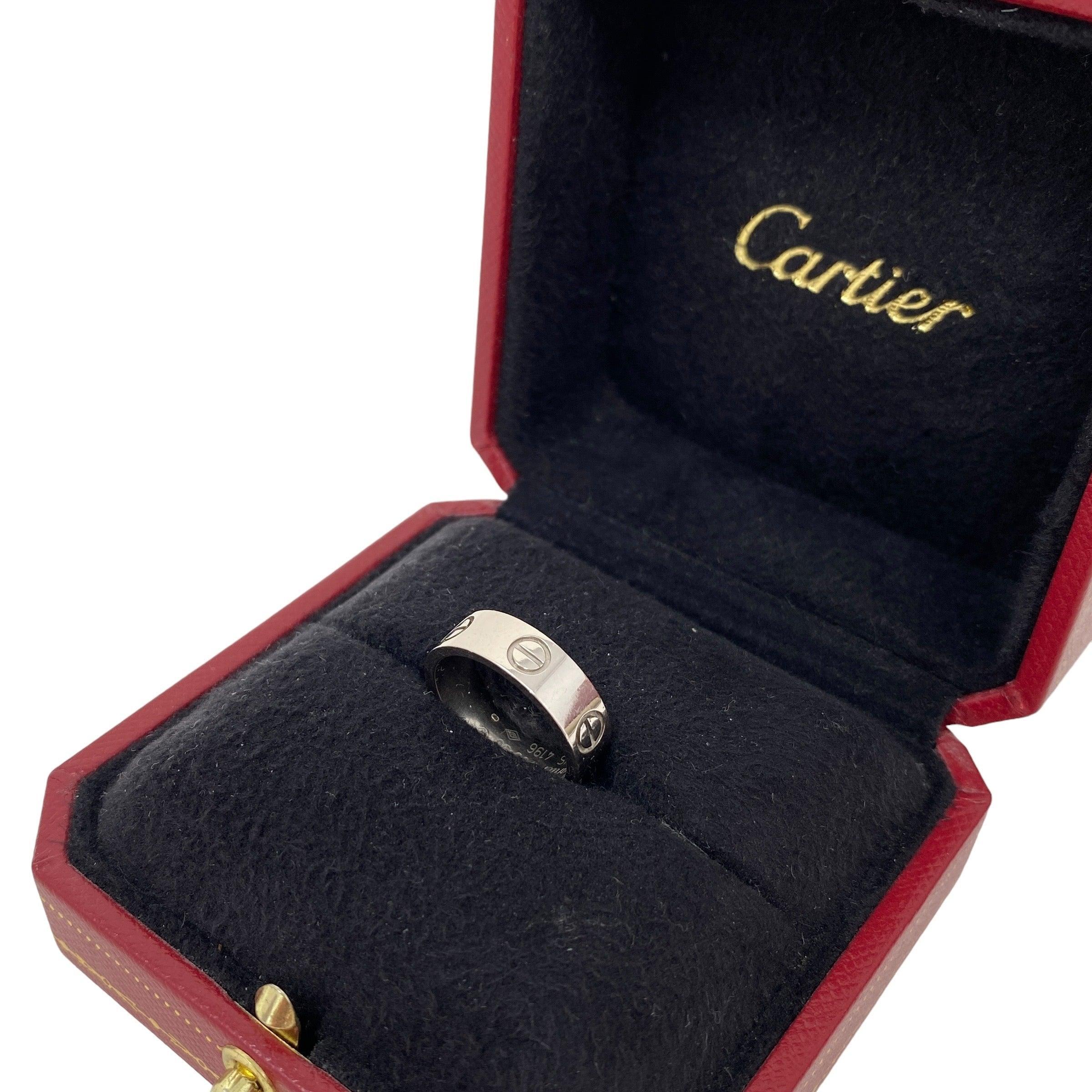 Cartier White Gold Love Ring 50