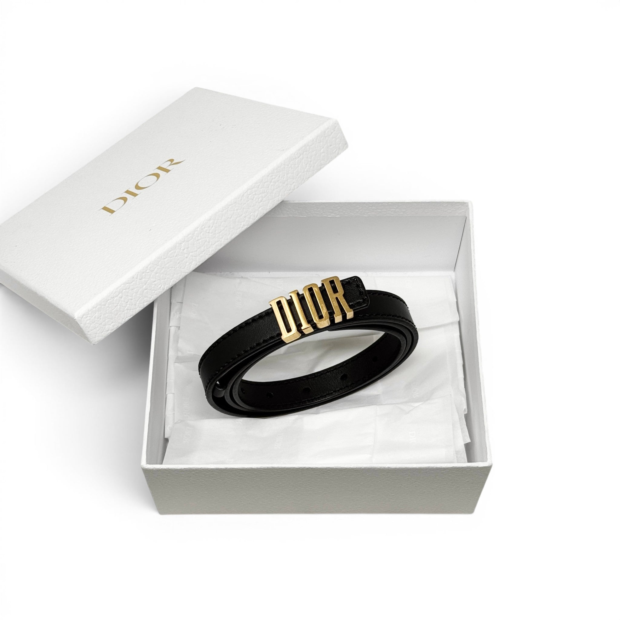 Dior Black D-Fence Belt 85