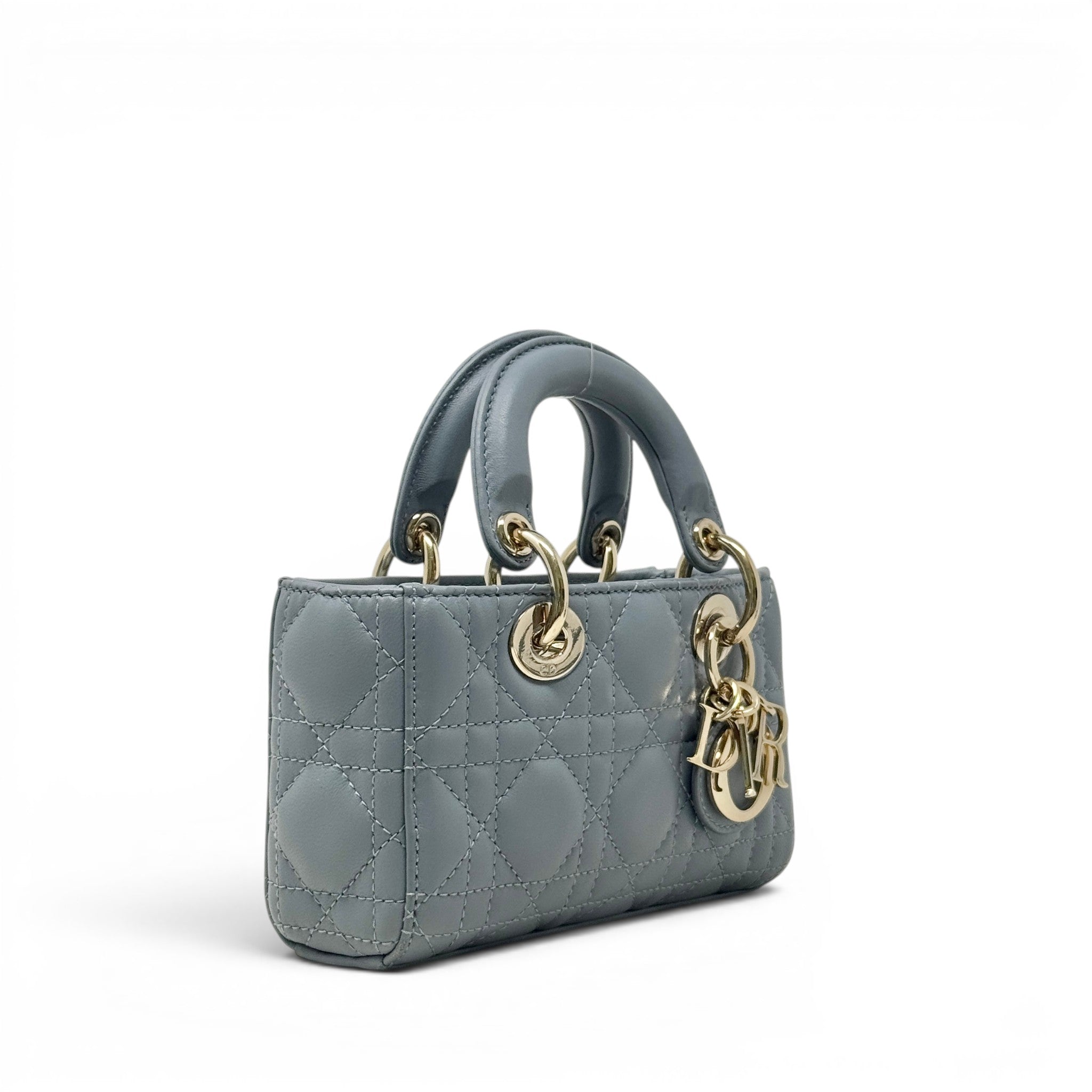 Dior Grey Micro Lady D-Joy Bag