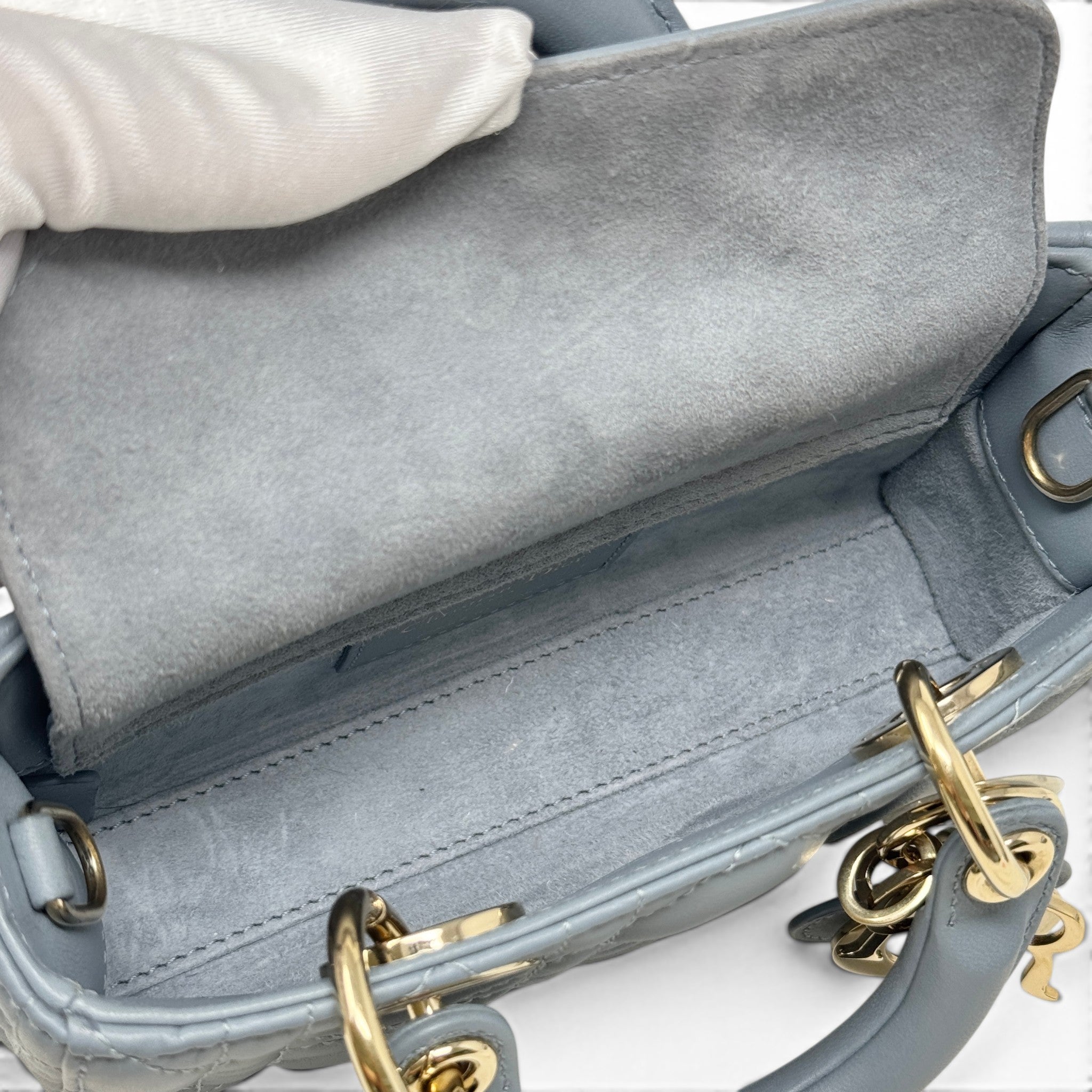 Dior Grey Micro Lady D-Joy Bag