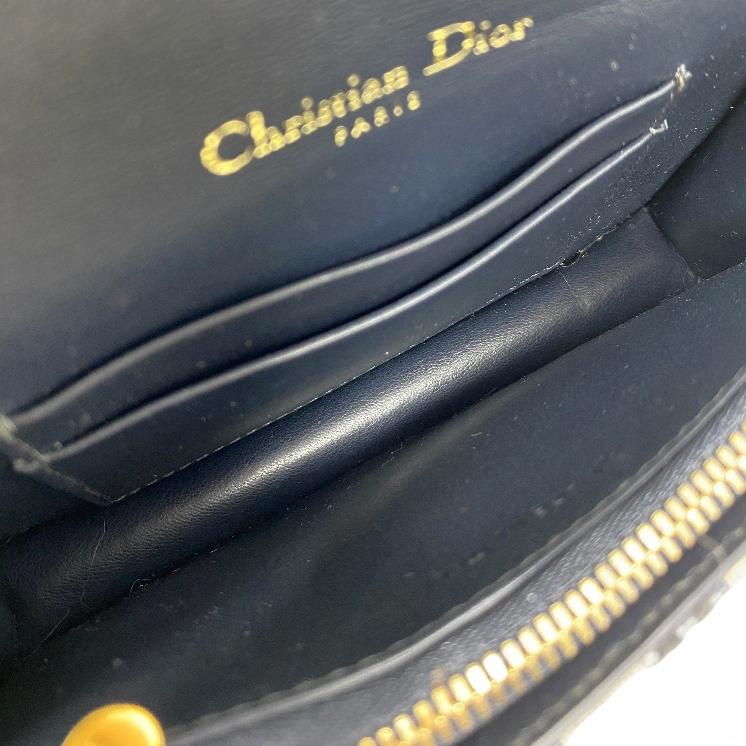 Dior Blue Oblique Saddle Belt Pouch