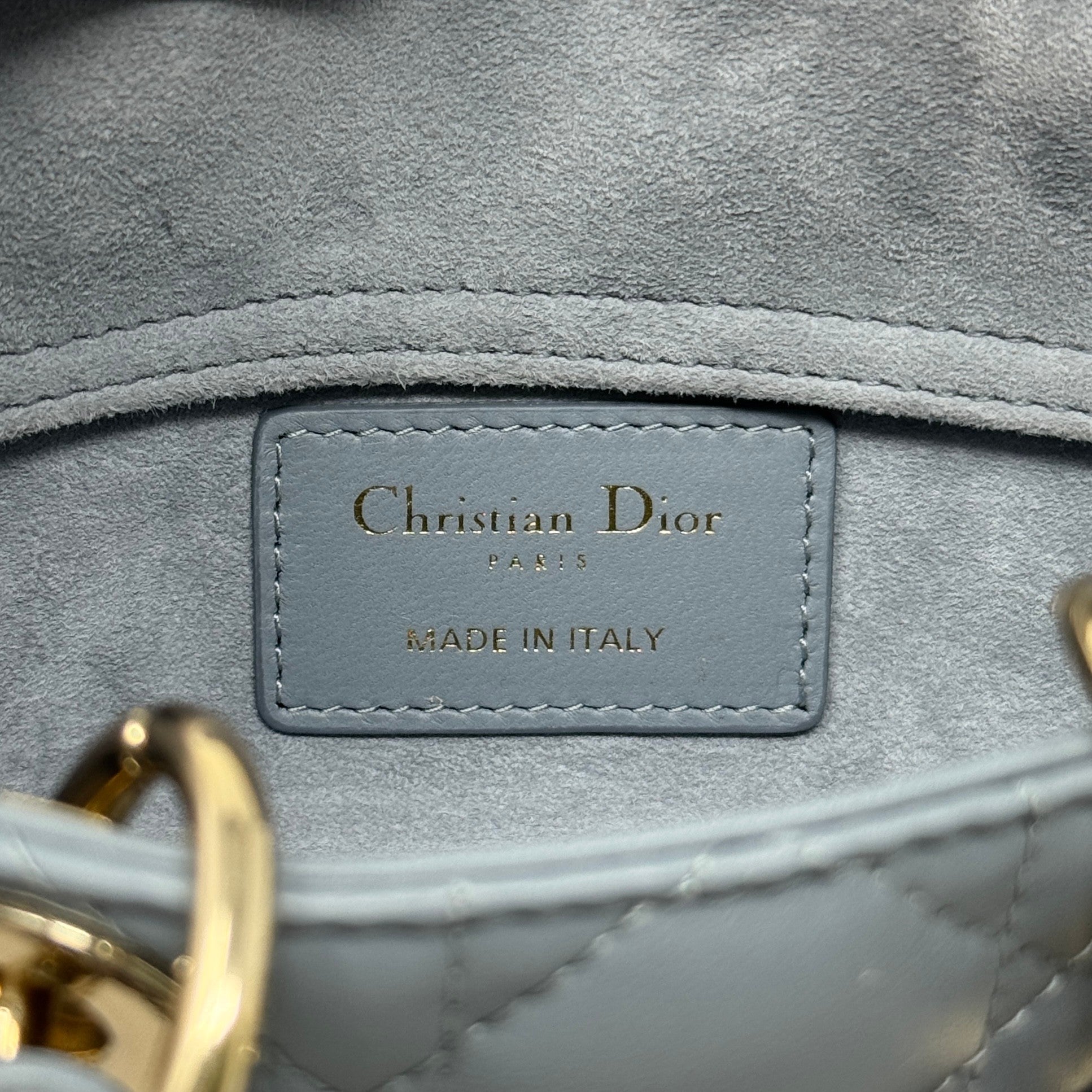 Dior Grey Micro Lady D-Joy Bag