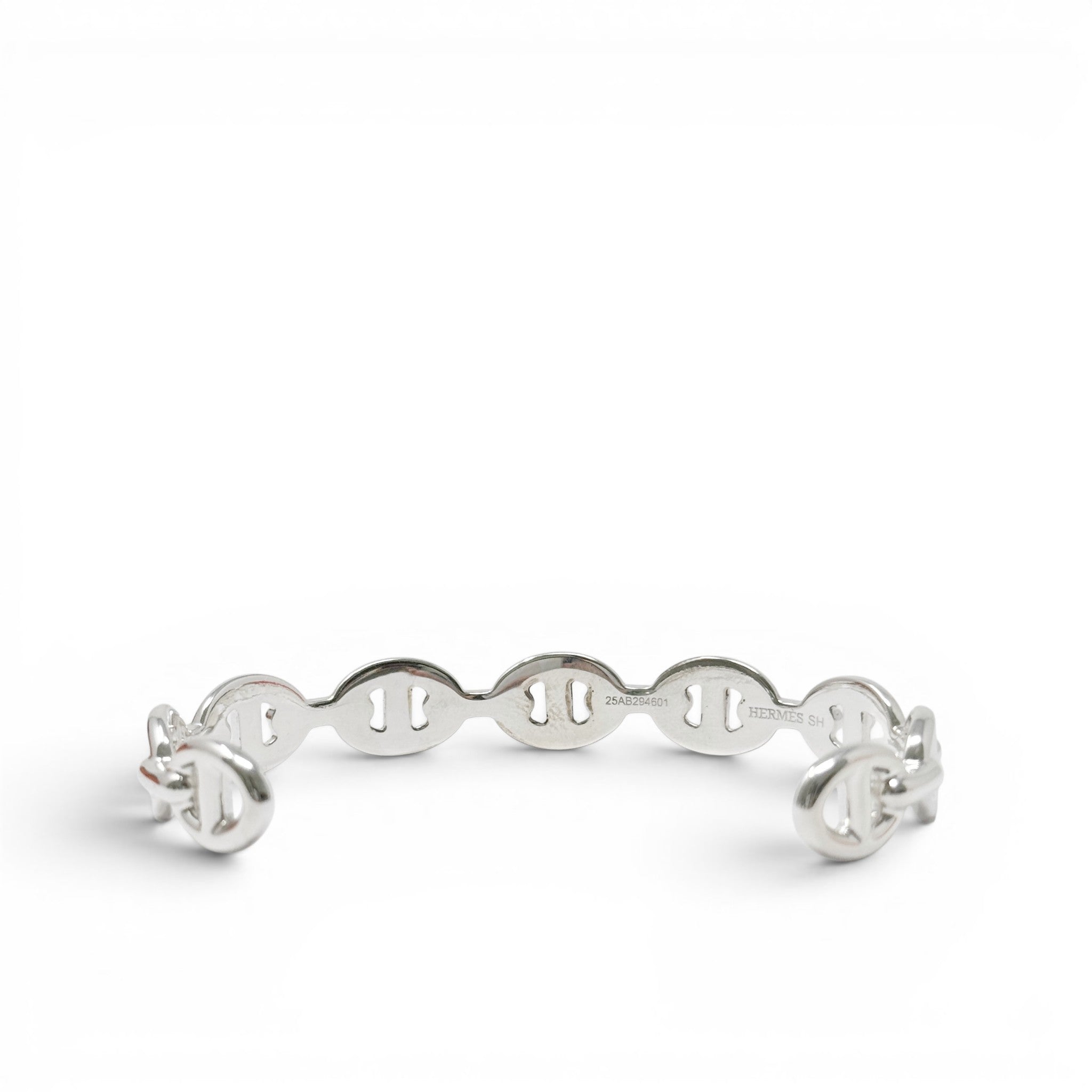 Hermes Silver Chaine d'ancre Enchainee Bracelet SH