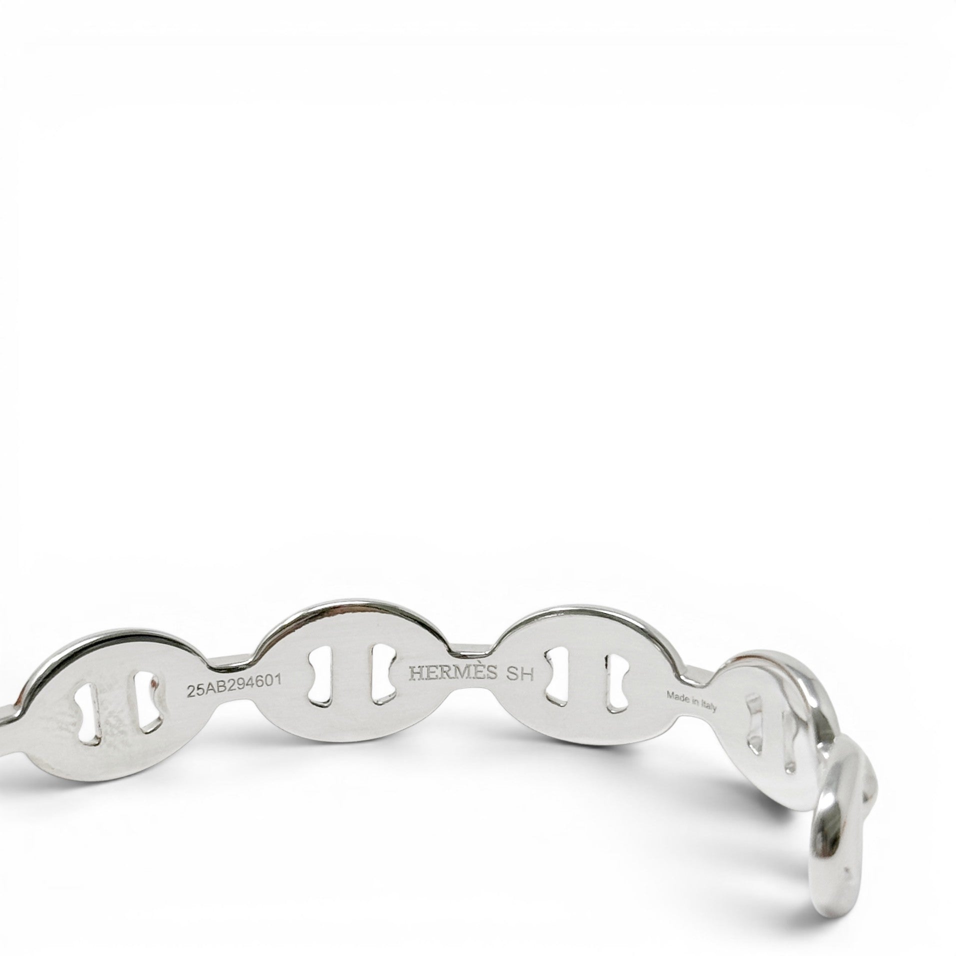Hermes Silver Chaine d'ancre Enchainee Bracelet SH