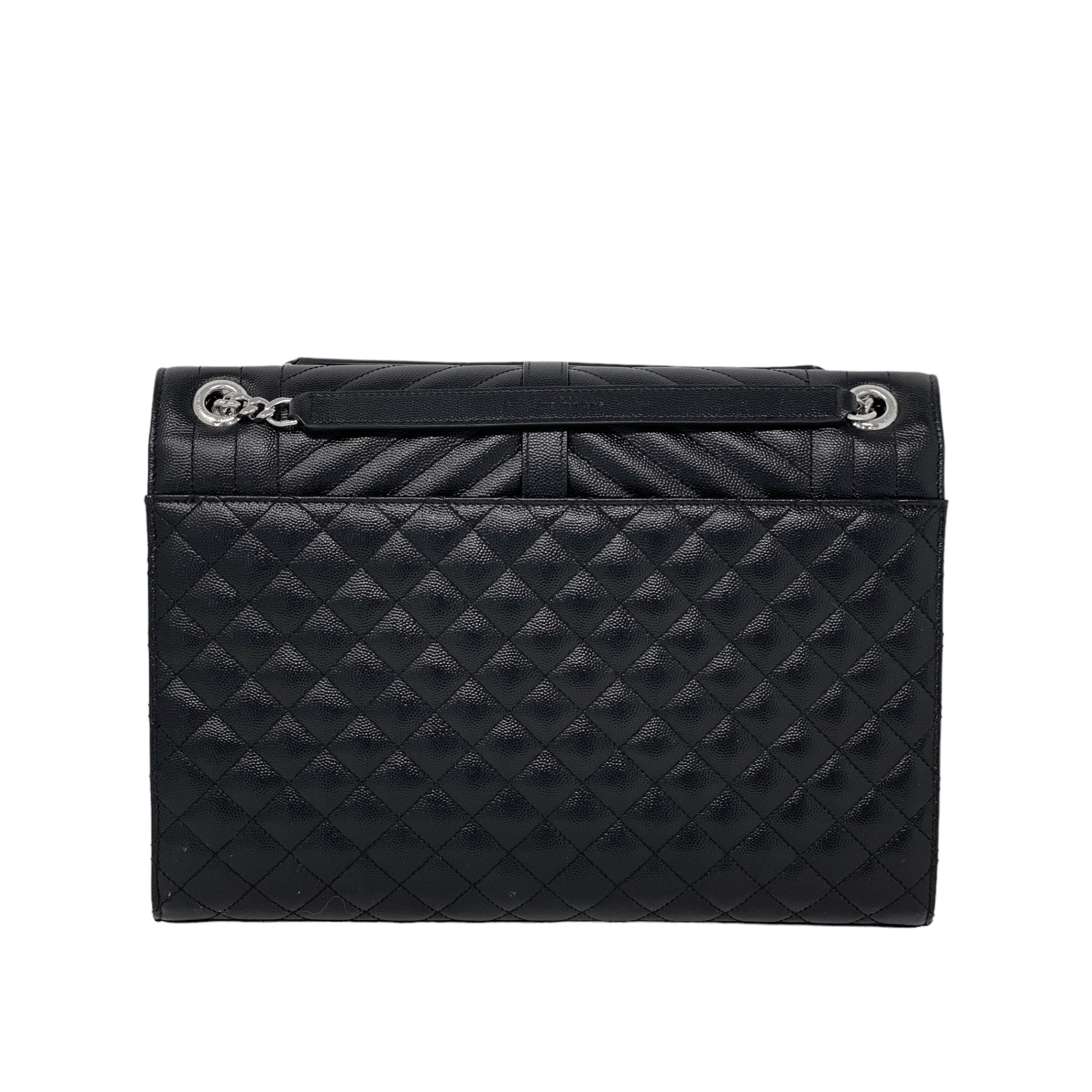 Saint Laurent Black Large Envelope Bag