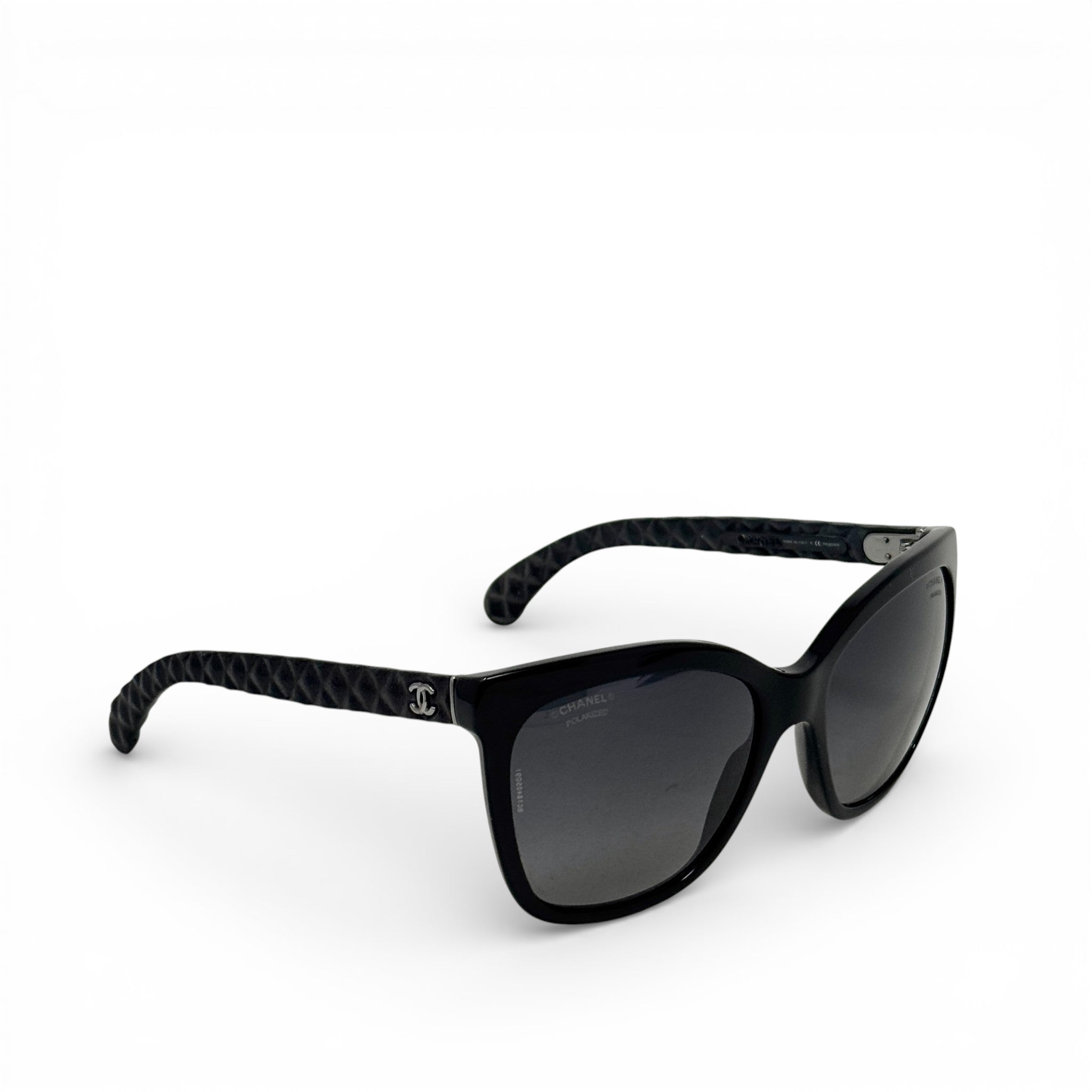 Chanel Black CC Logo Polarized Sunglasses 5288-Q