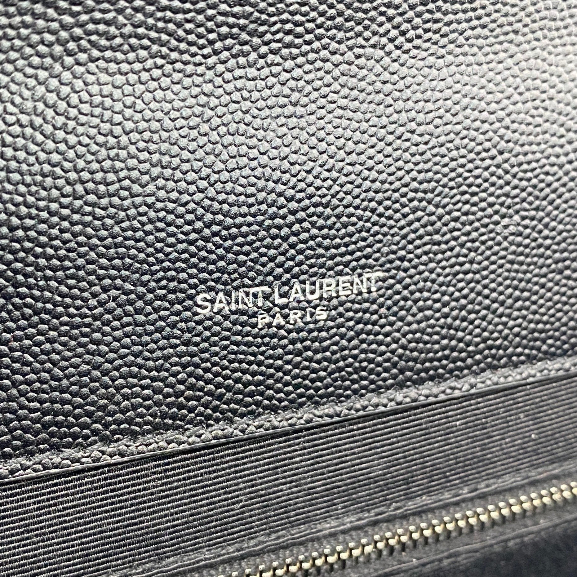 Saint Laurent Black Large Envelope Bag