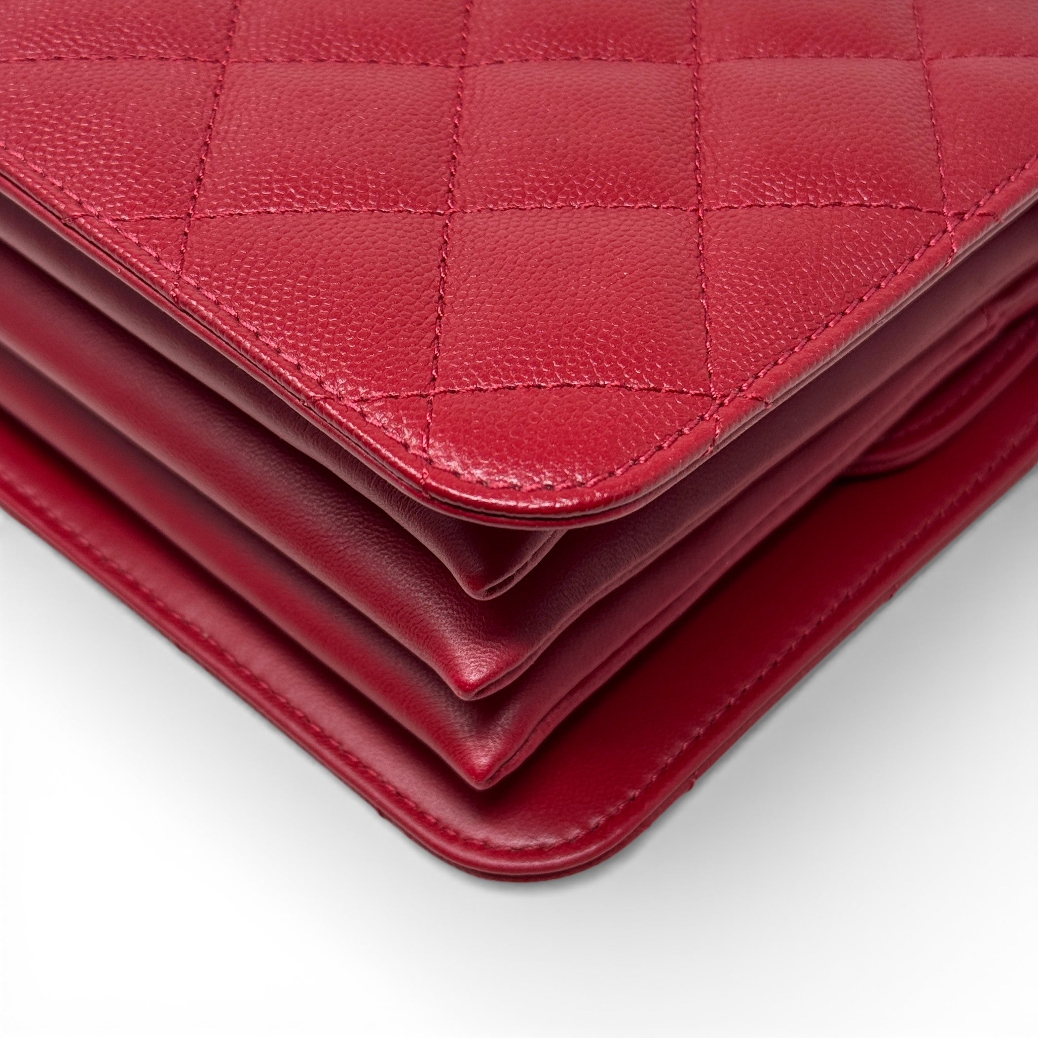 Chanel Red Mini Top Handle Flap