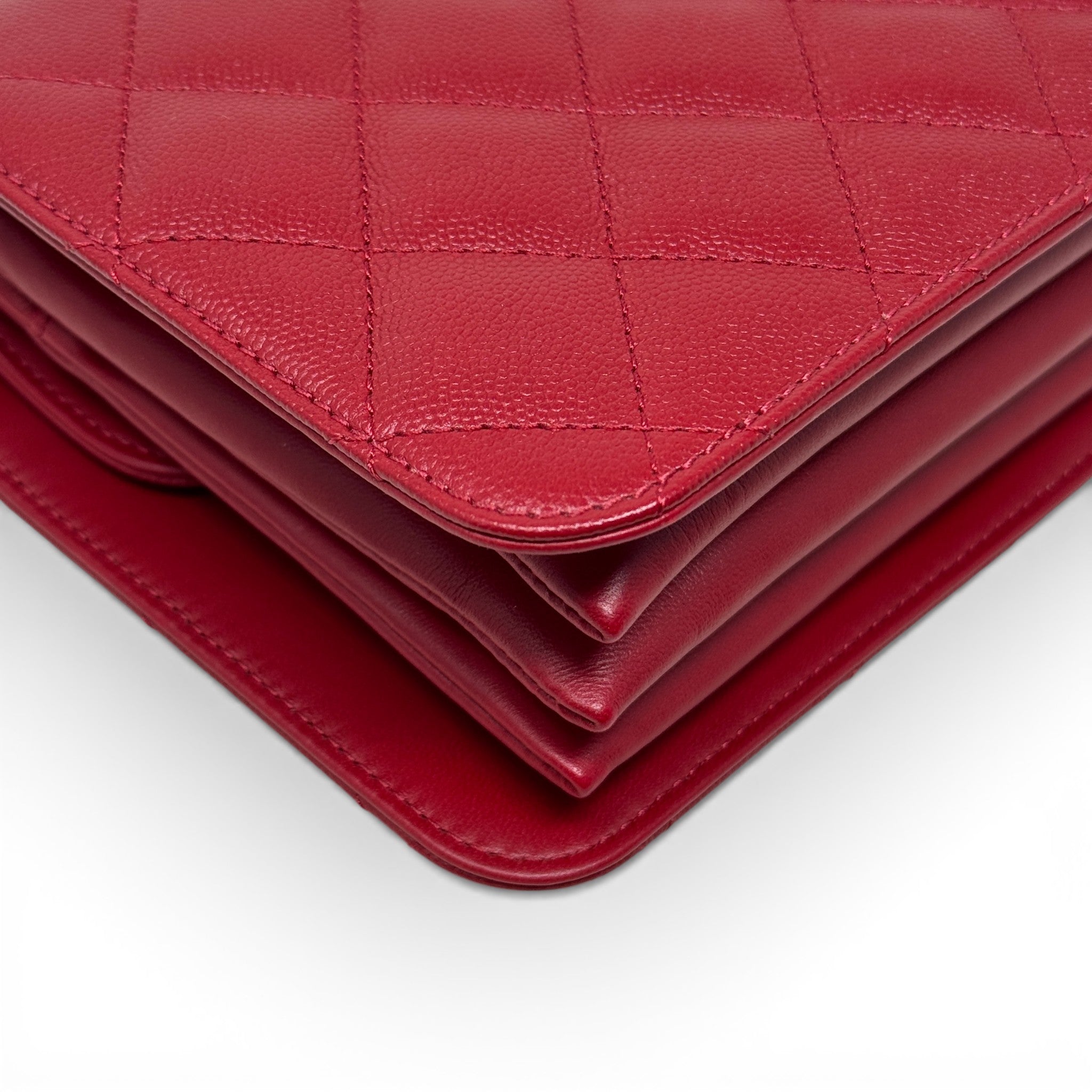 Chanel Red Mini Top Handle Flap