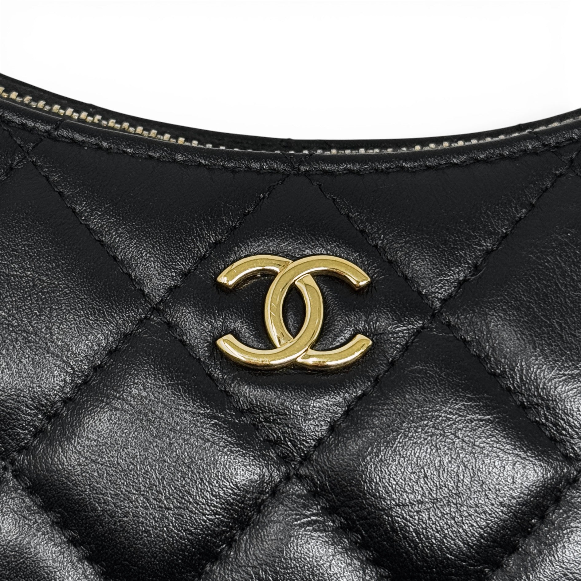 Chanel Black Heart Chain Hobo