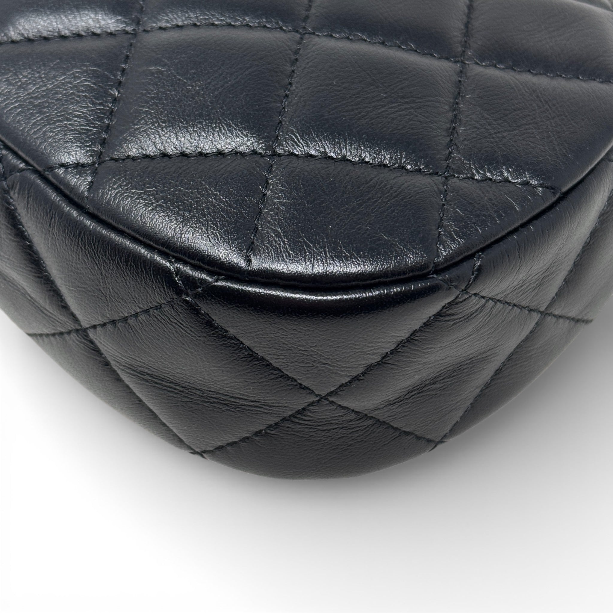 Chanel Black Heart Chain Hobo