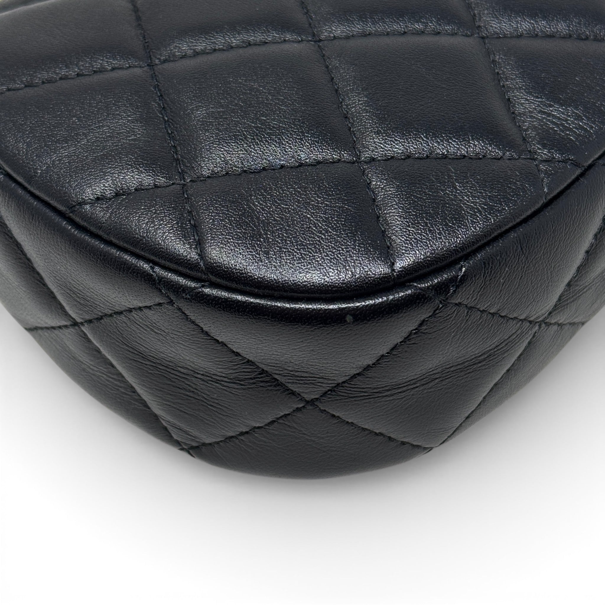 Chanel Black Heart Chain Hobo