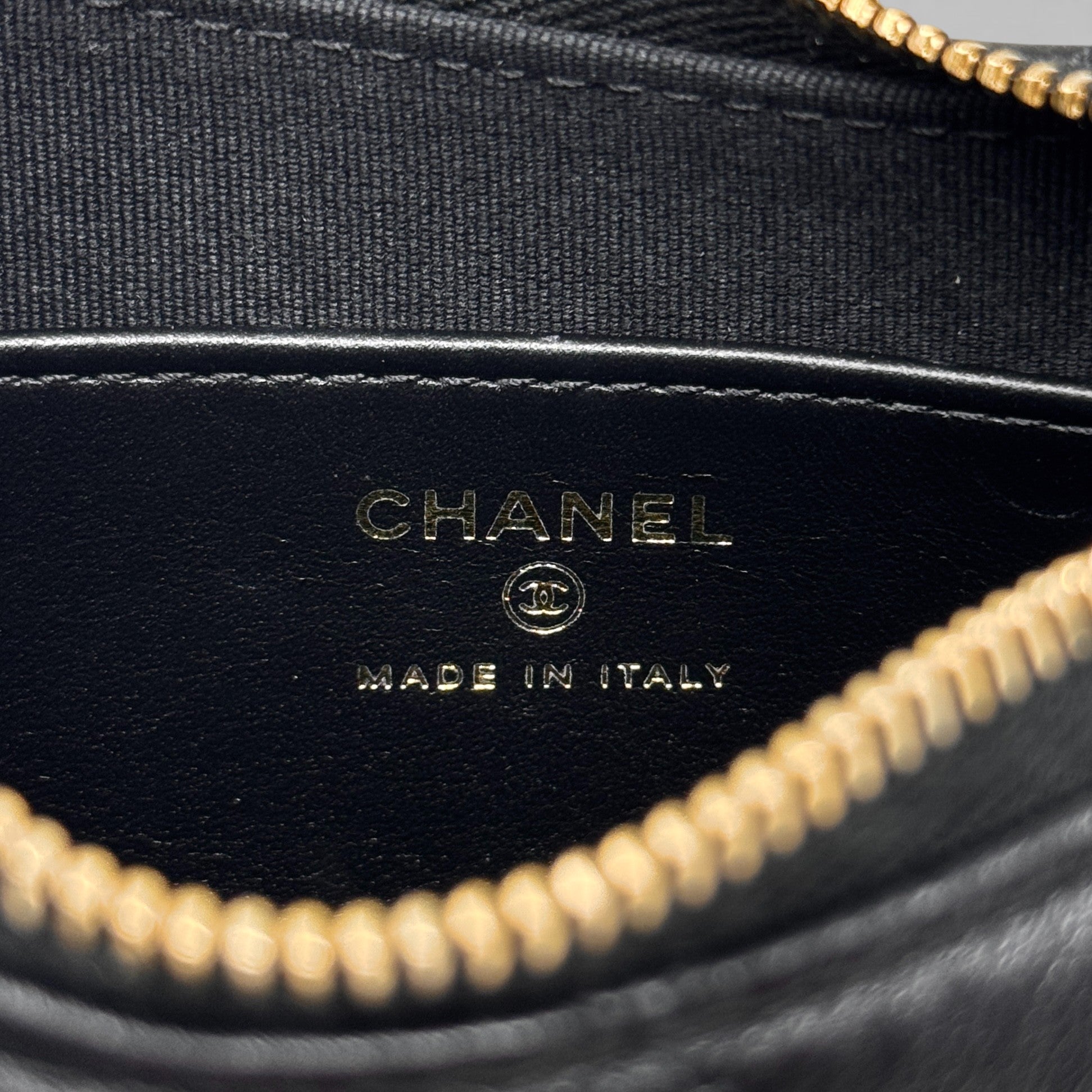 Chanel Black Heart Chain Hobo