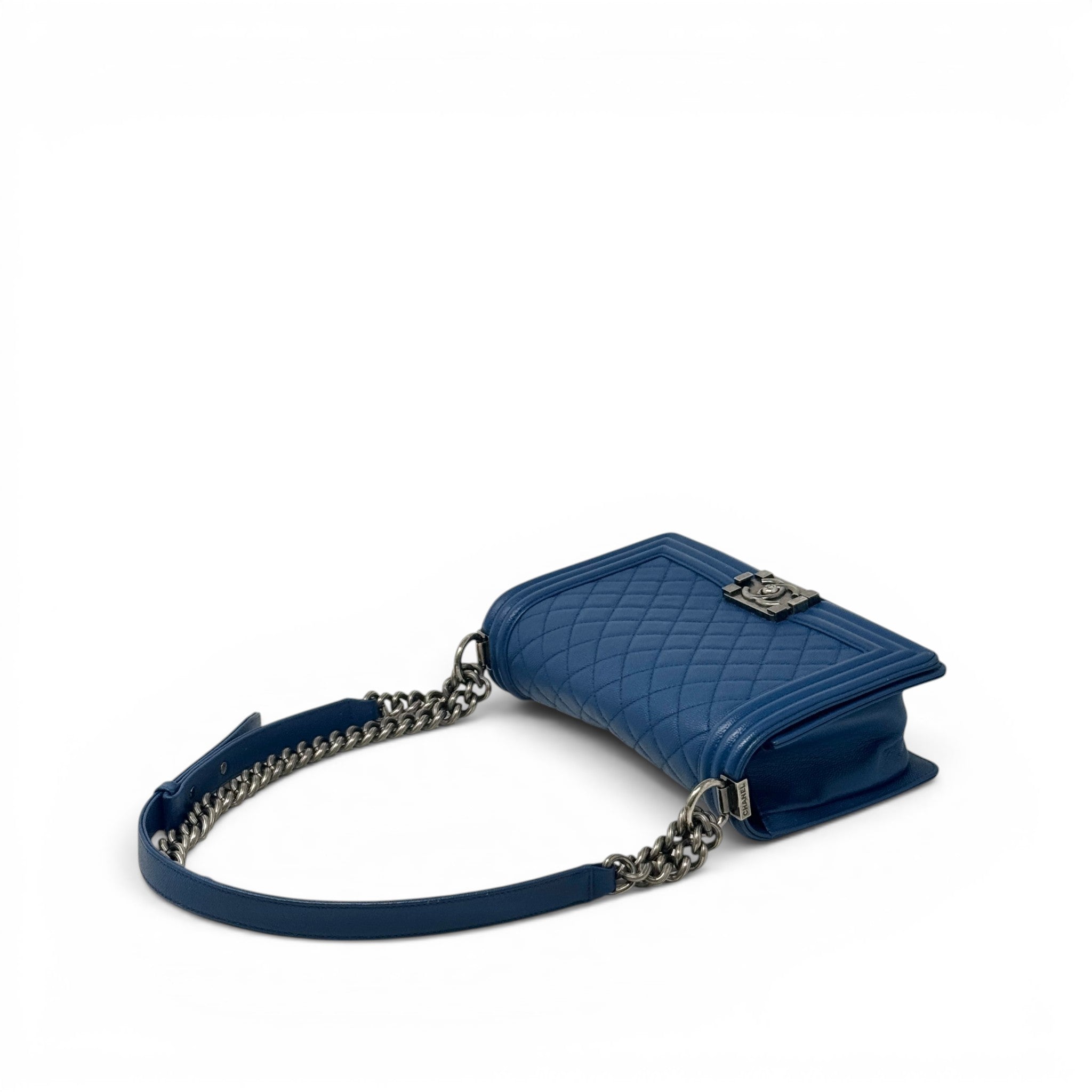 Chanel Blue Medium Boy Bag