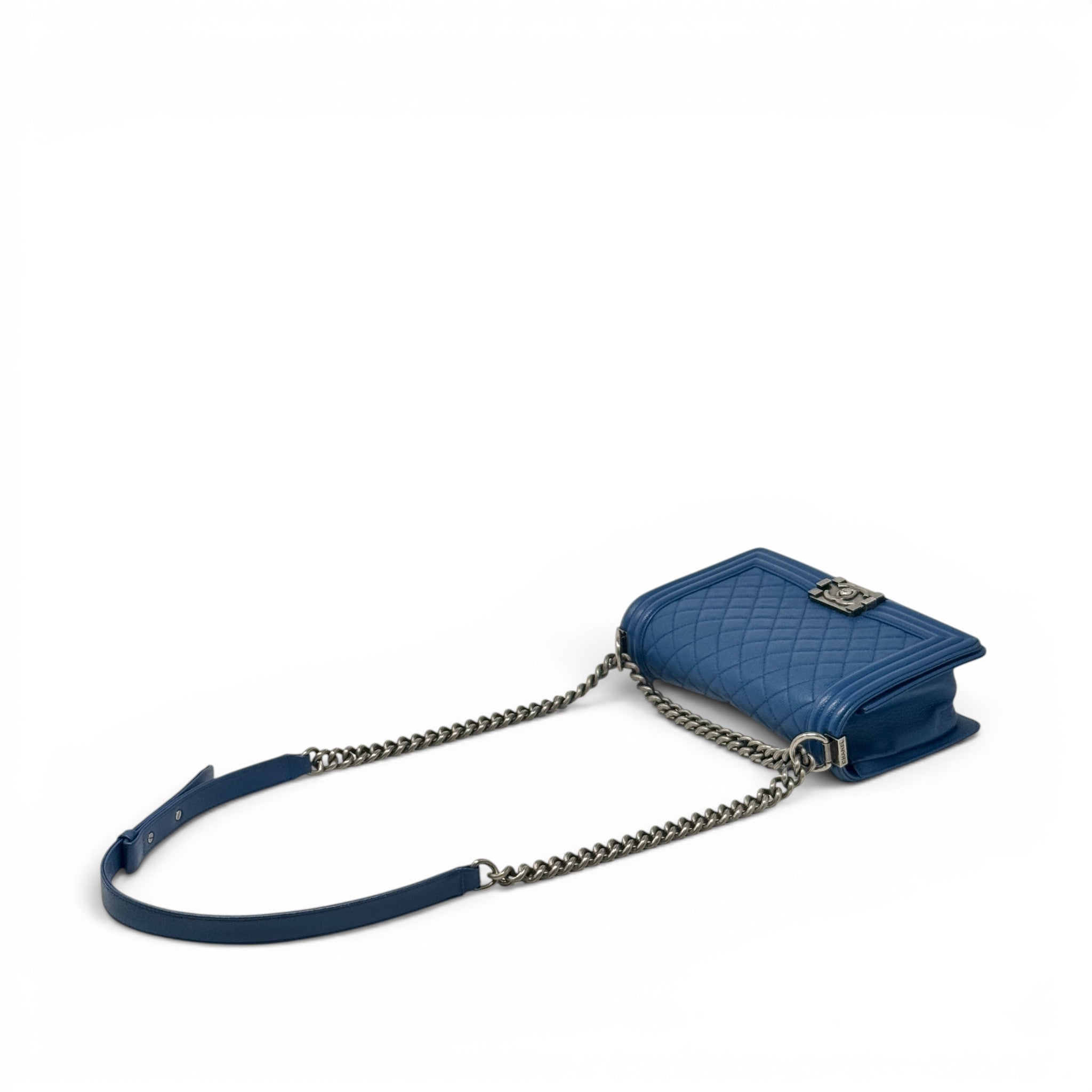 Chanel Blue Medium Boy Bag