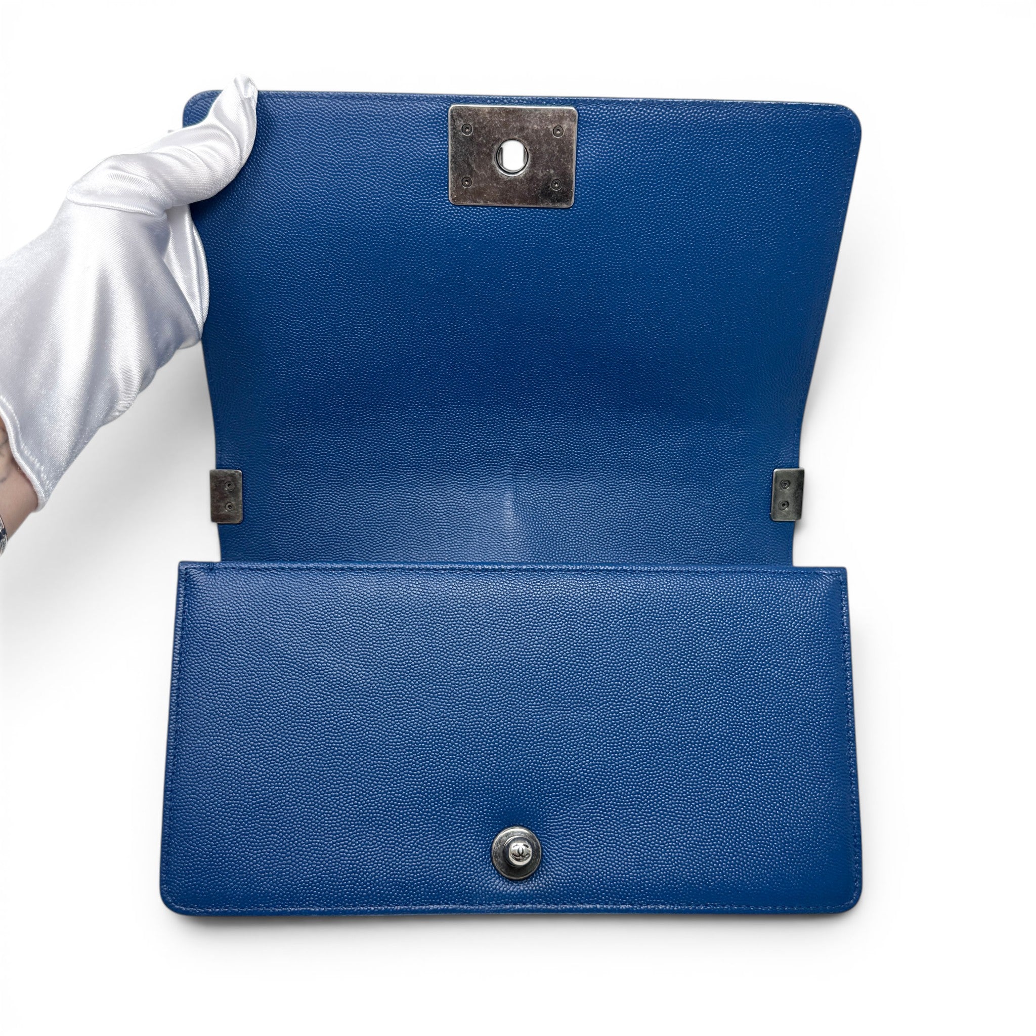 Chanel Blue Medium Boy Bag