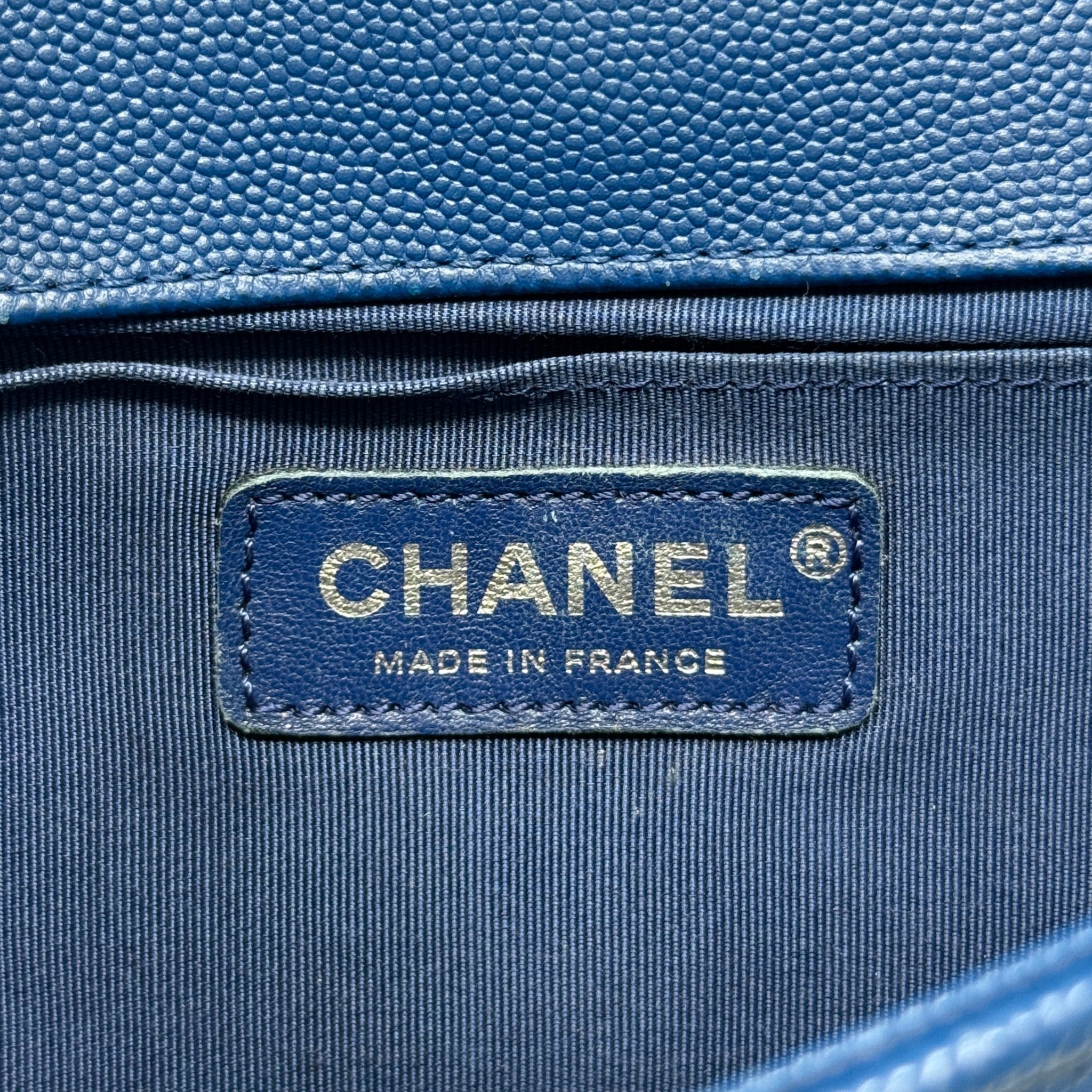 Chanel Blue Medium Boy Bag