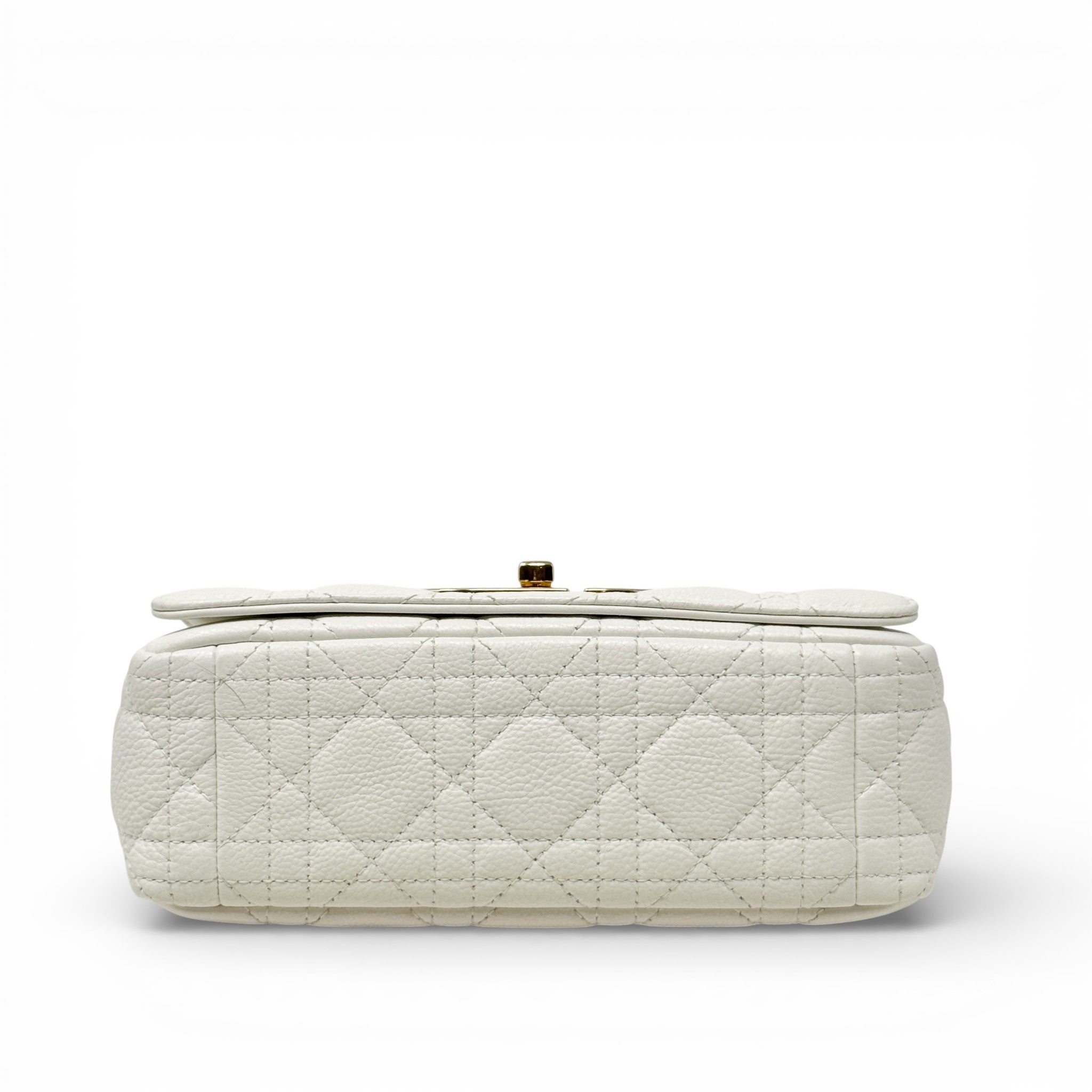 Dior White Small Caro Bag