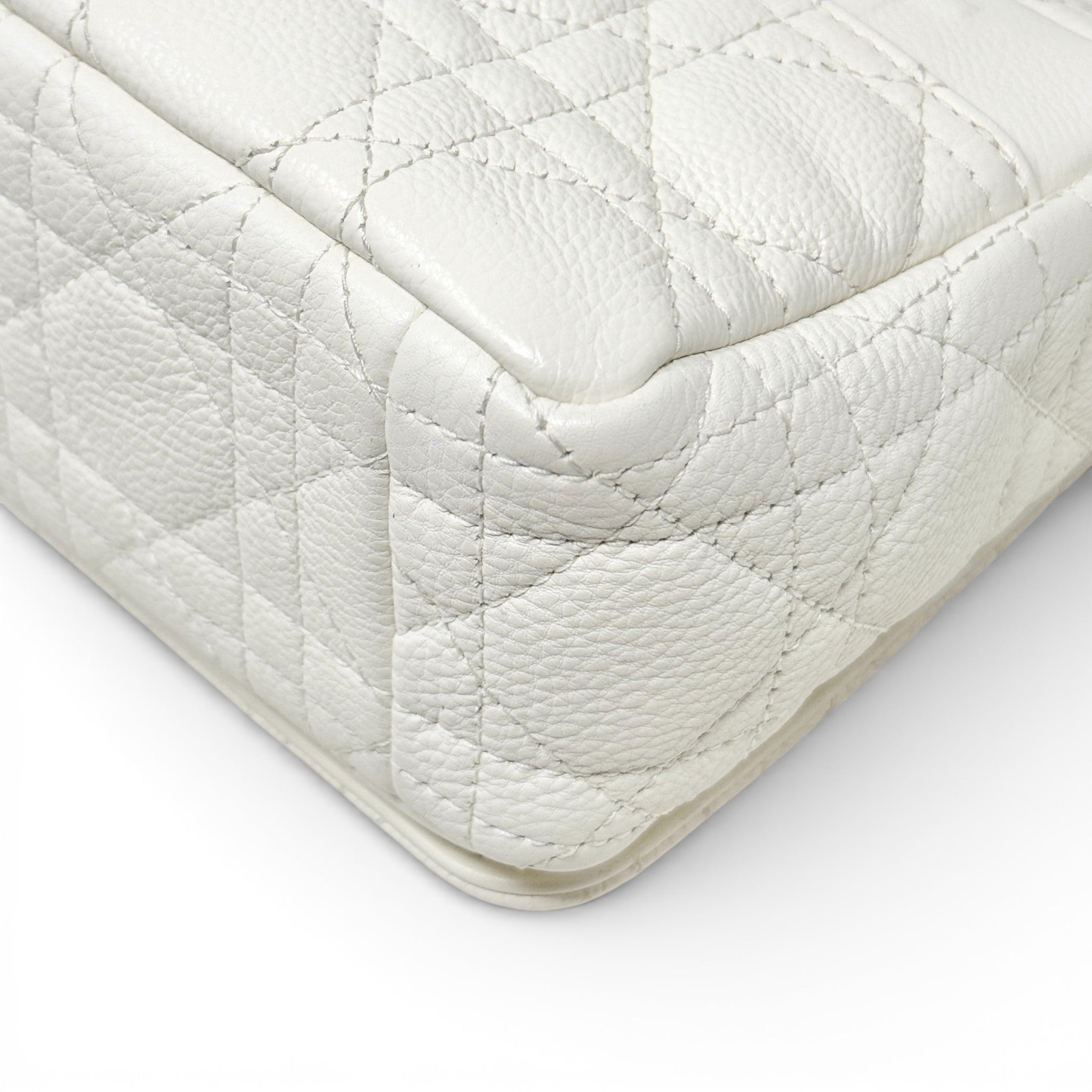 Dior White Small Caro Bag