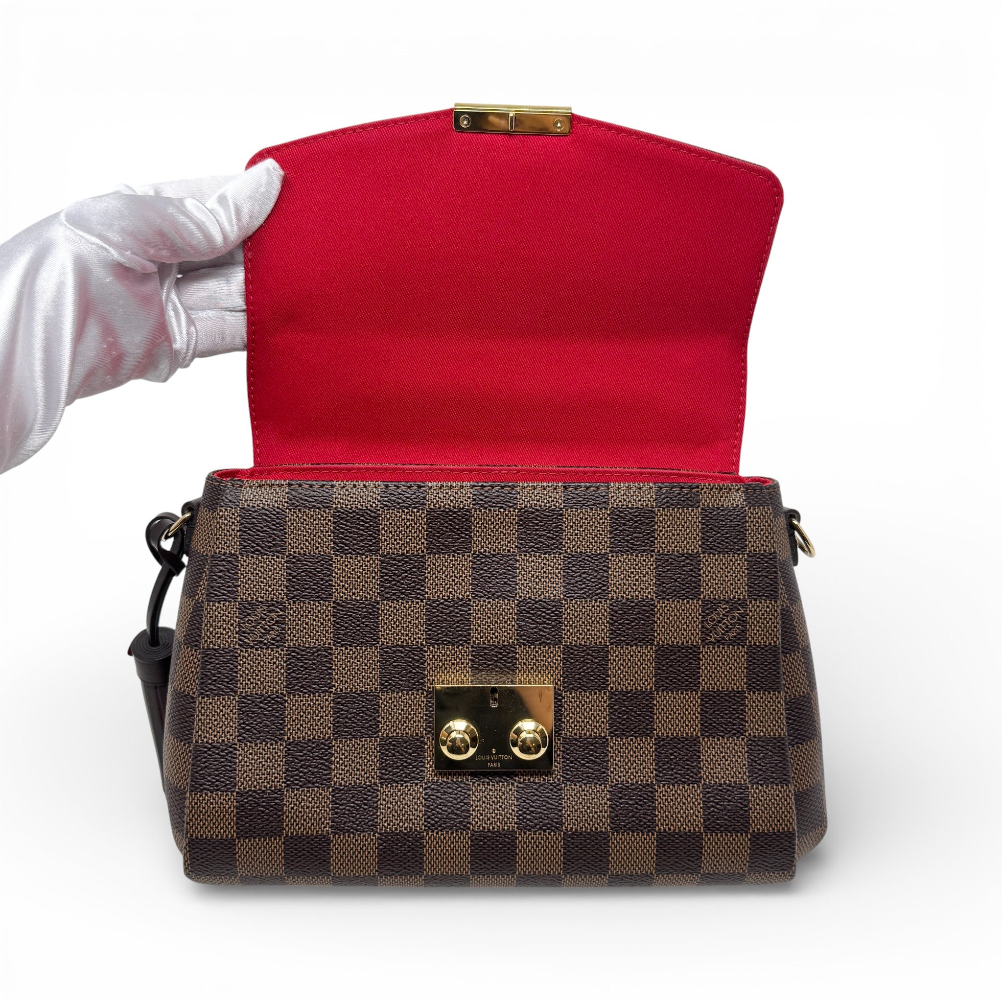 Louis Vuitton Damier Ebene Croisette Bag