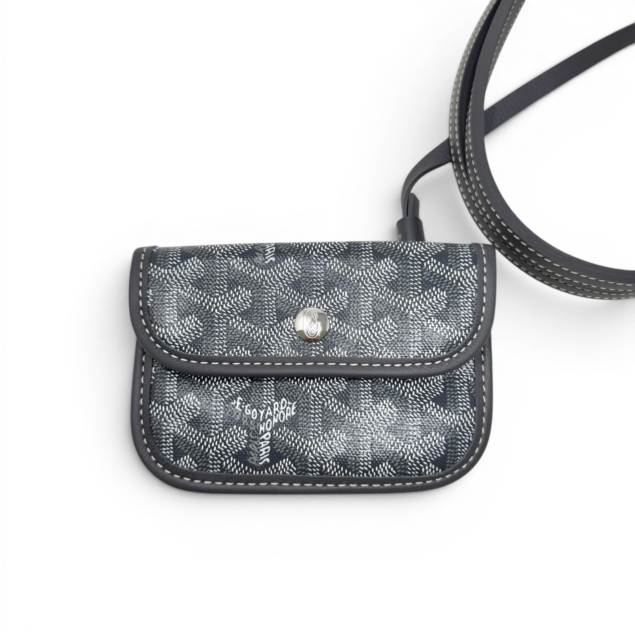 Goyard Grey Goyardine Anjou Mini Tote