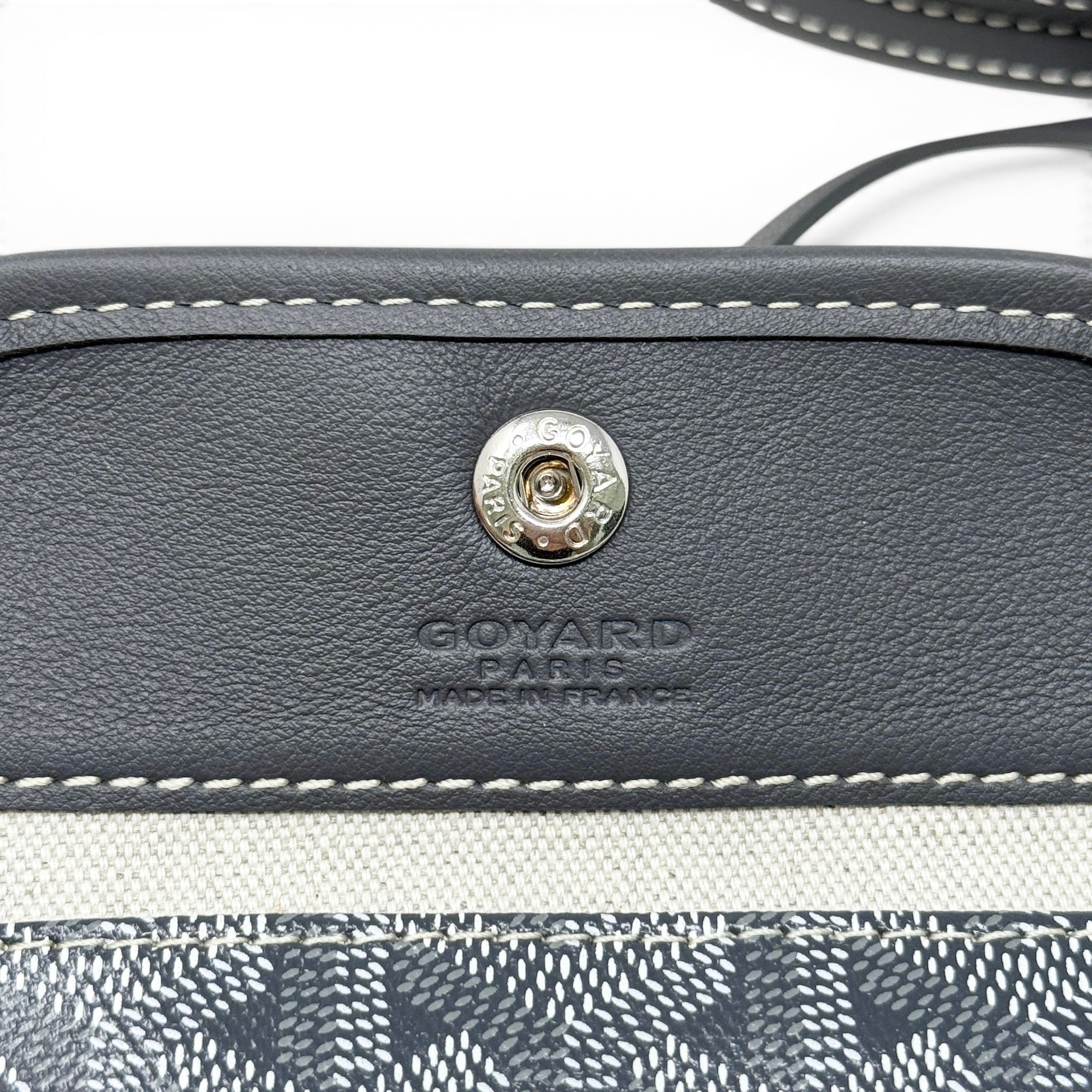 Goyard Grey Goyardine Anjou Mini Tote