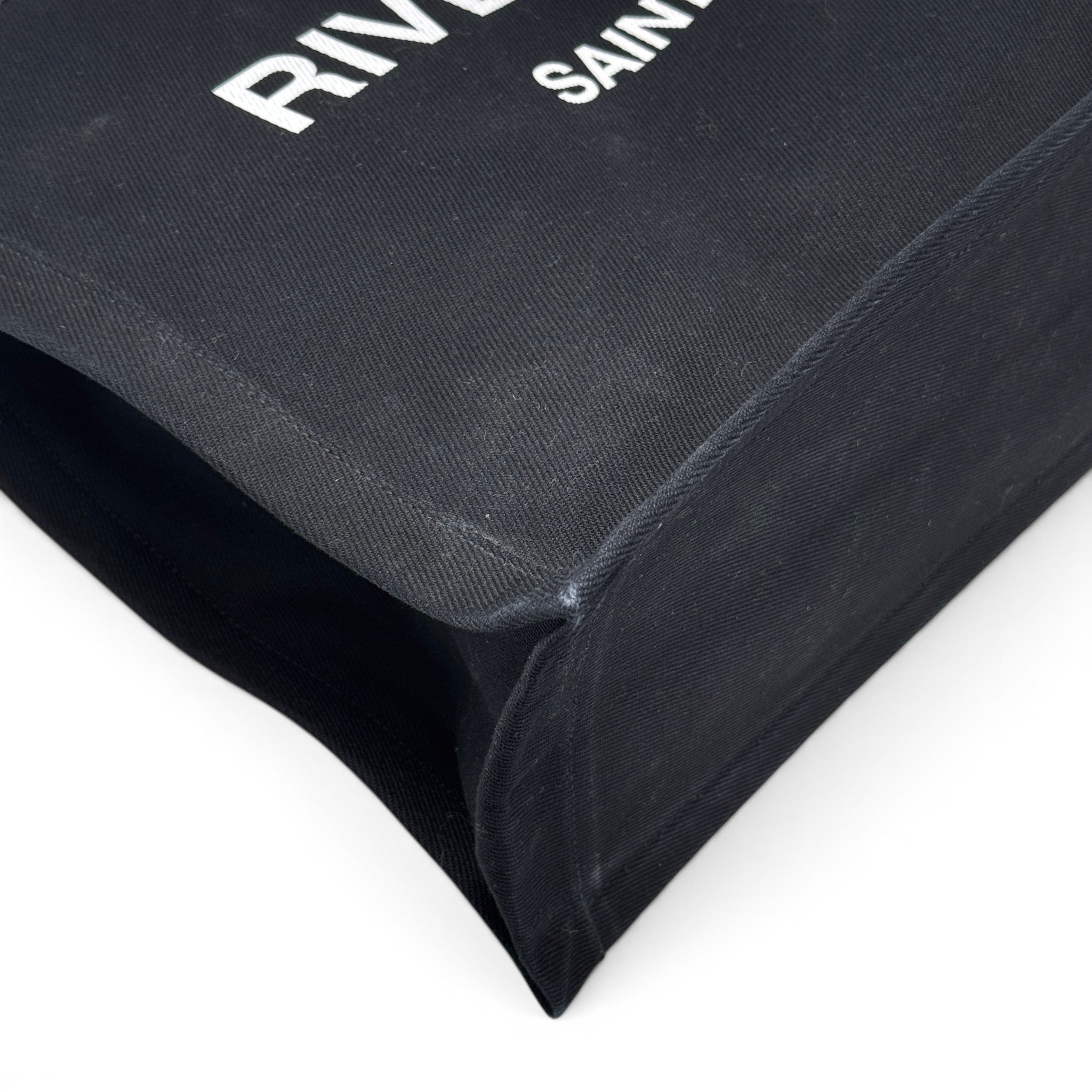 Saint Laurent Black Rive Gauche Tote Bag