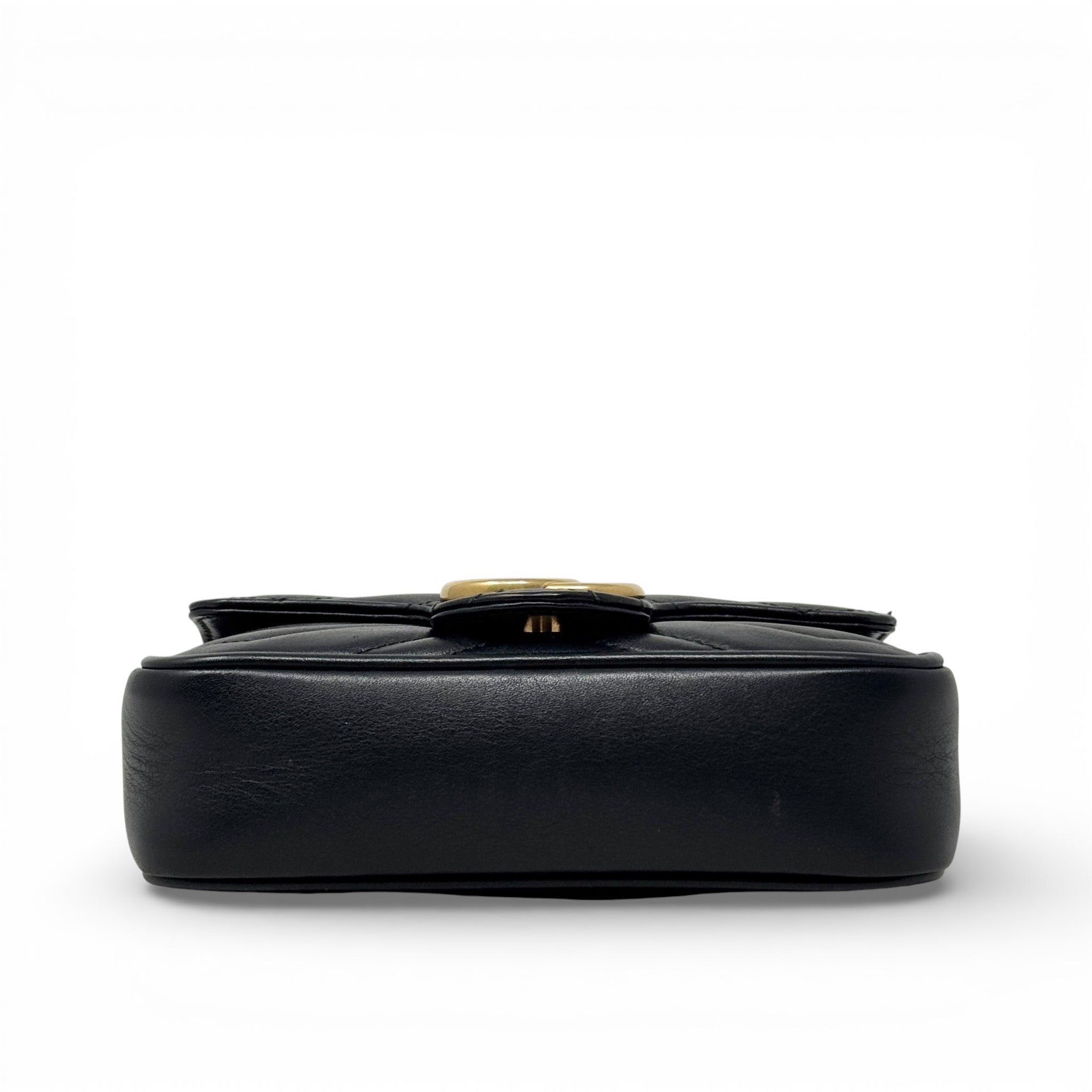 Gucci Black Super Mini Marmont Bag