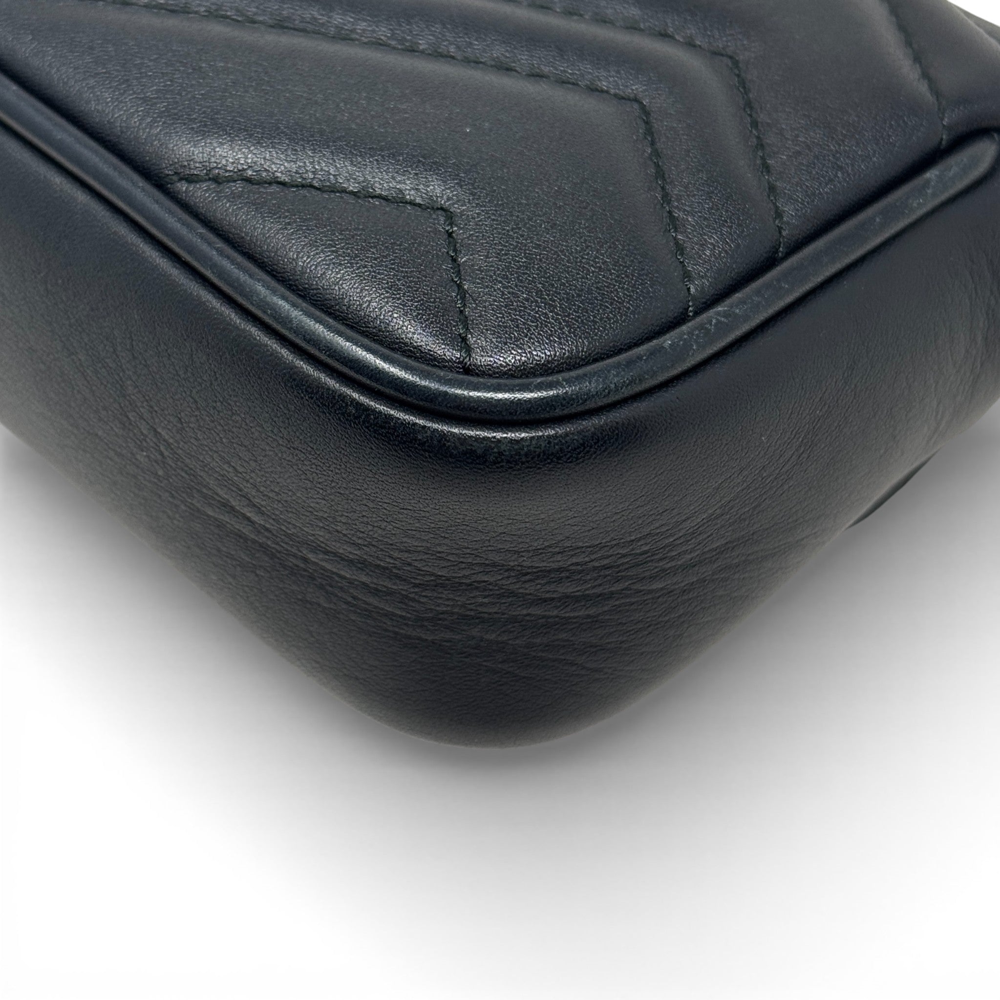 Gucci Black Super Mini Marmont Bag