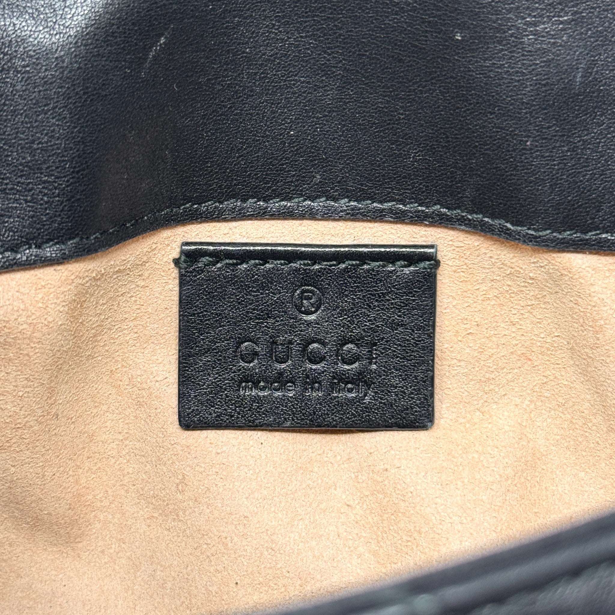 Gucci Black Super Mini Marmont Bag