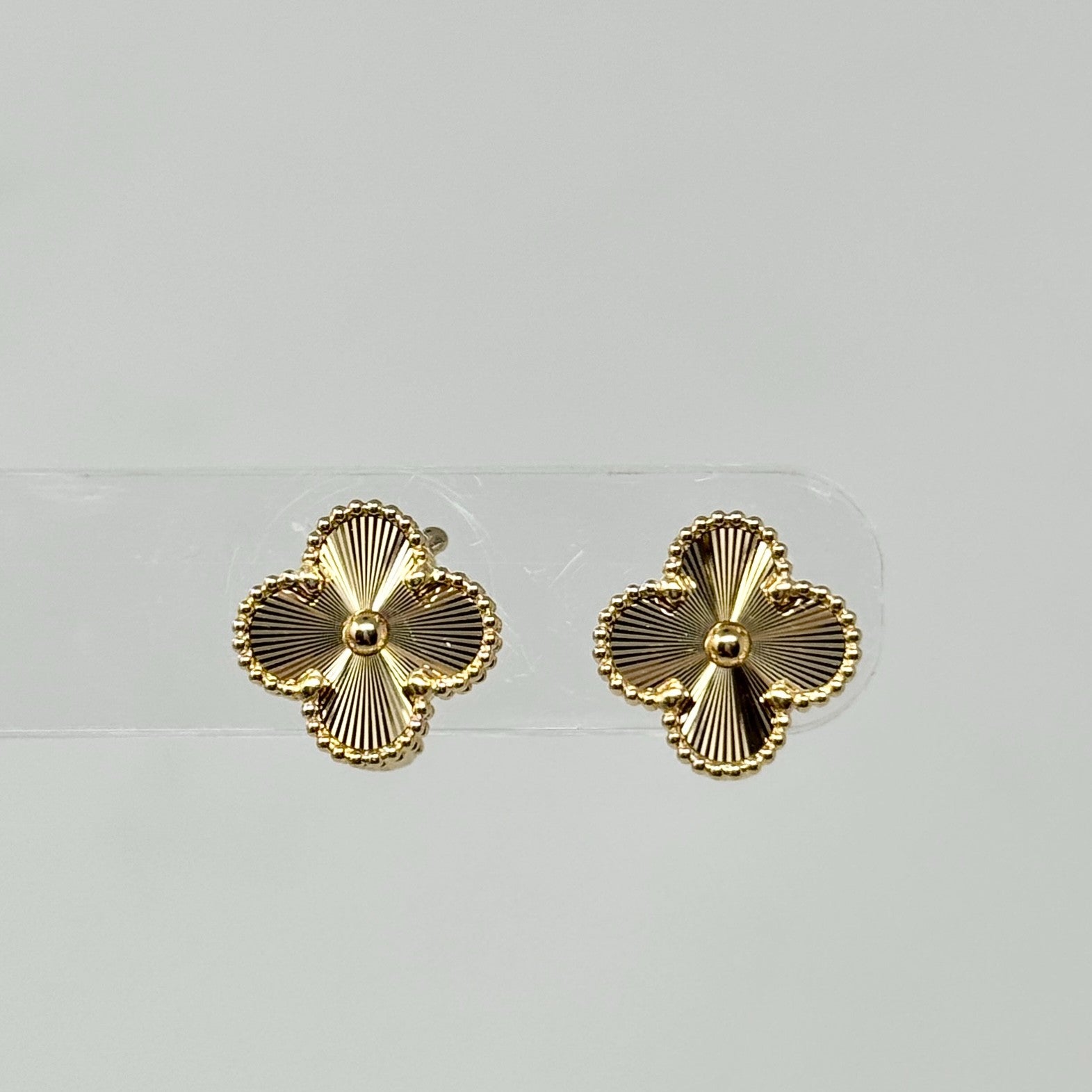 Van Cleef & Arpels Vintage Alhambra Guilloché Earrings