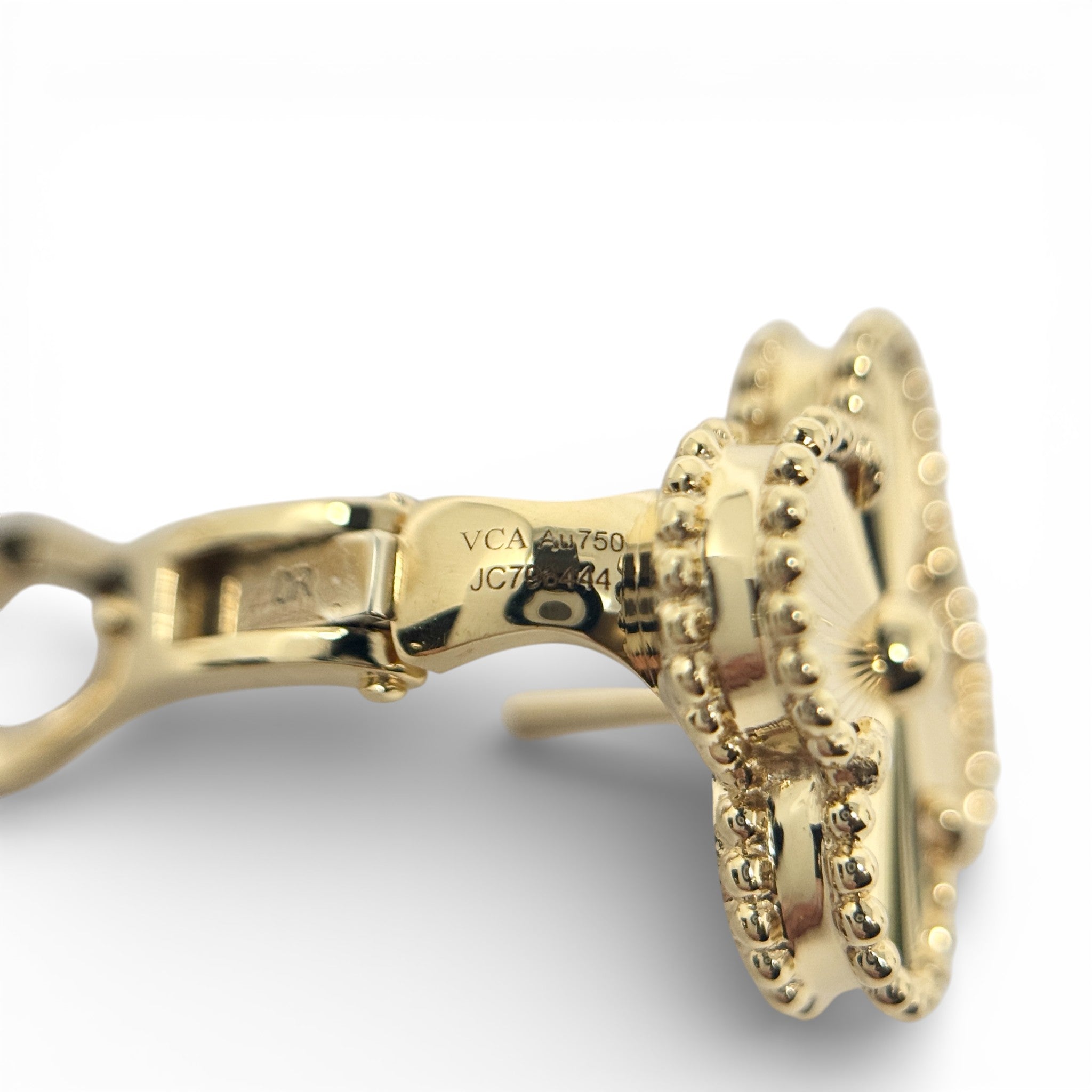 Van Cleef & Arpels Vintage Alhambra Guilloché Earrings